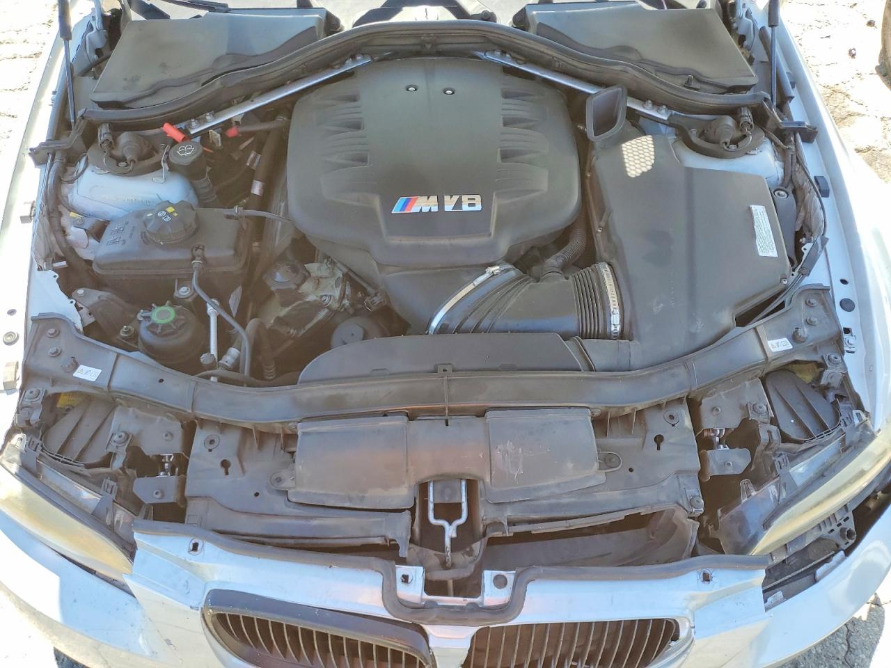 2009 Bmw M3 Silver vin: WBSWD93549PY43836