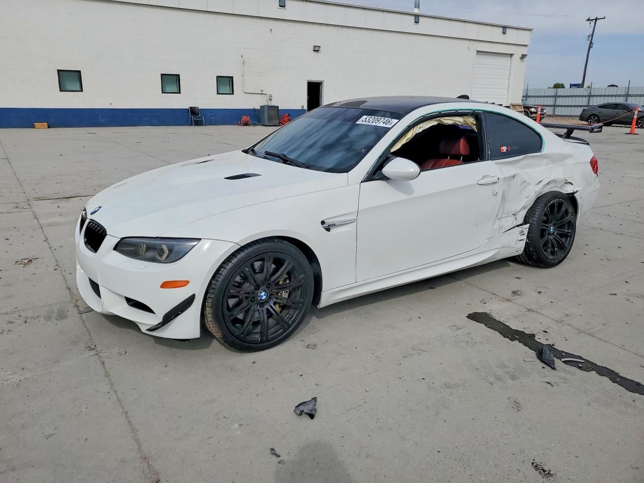2008 Bmw M3 White vin: WBSWD93598PY42423