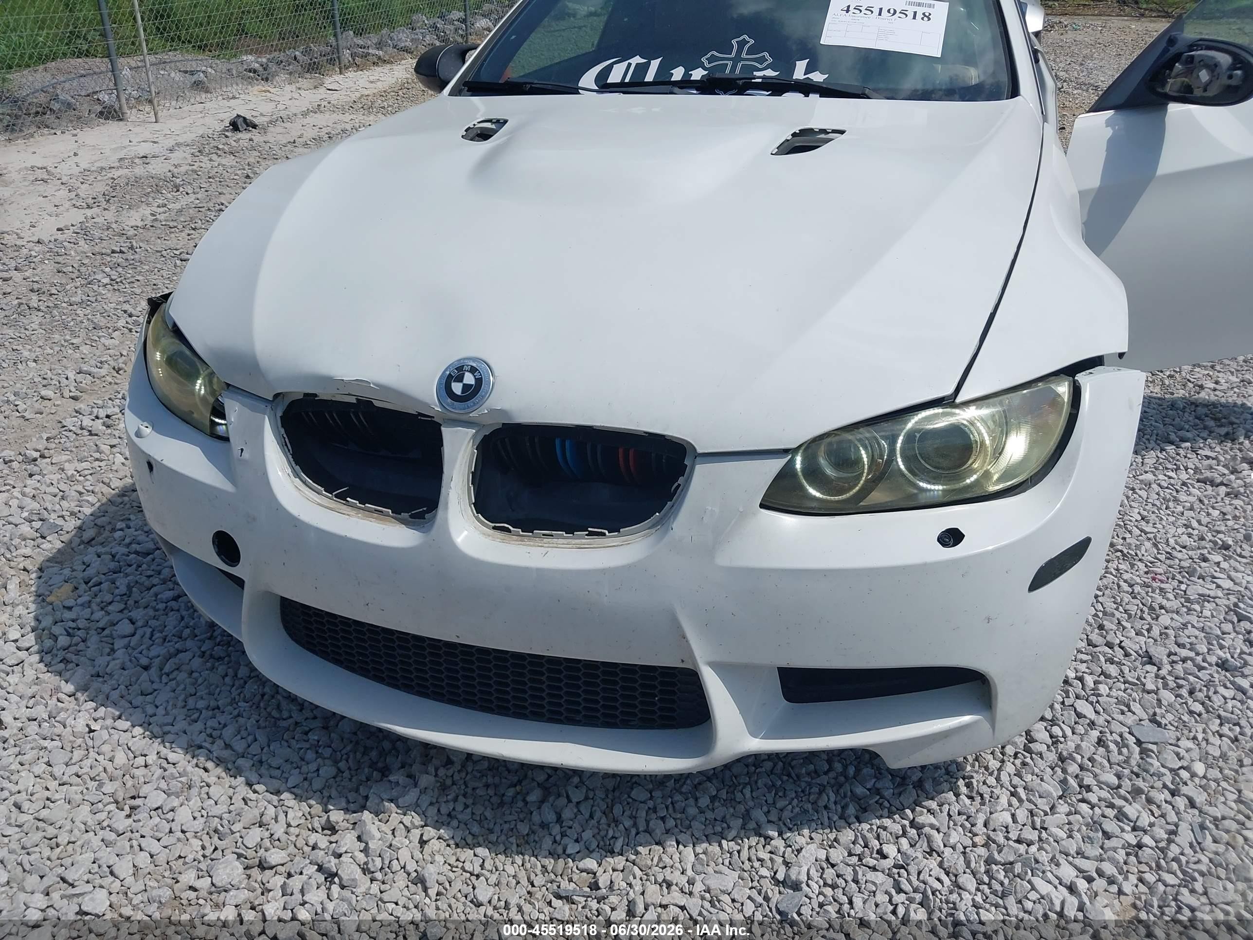 2010 Bmw M3   White vin: WBSWL9C53AP332920