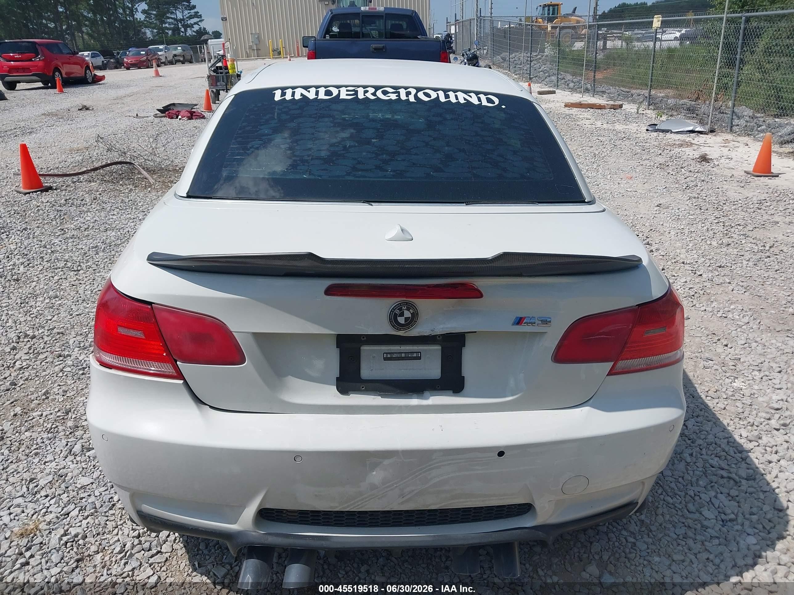 2010 Bmw M3   White vin: WBSWL9C53AP332920