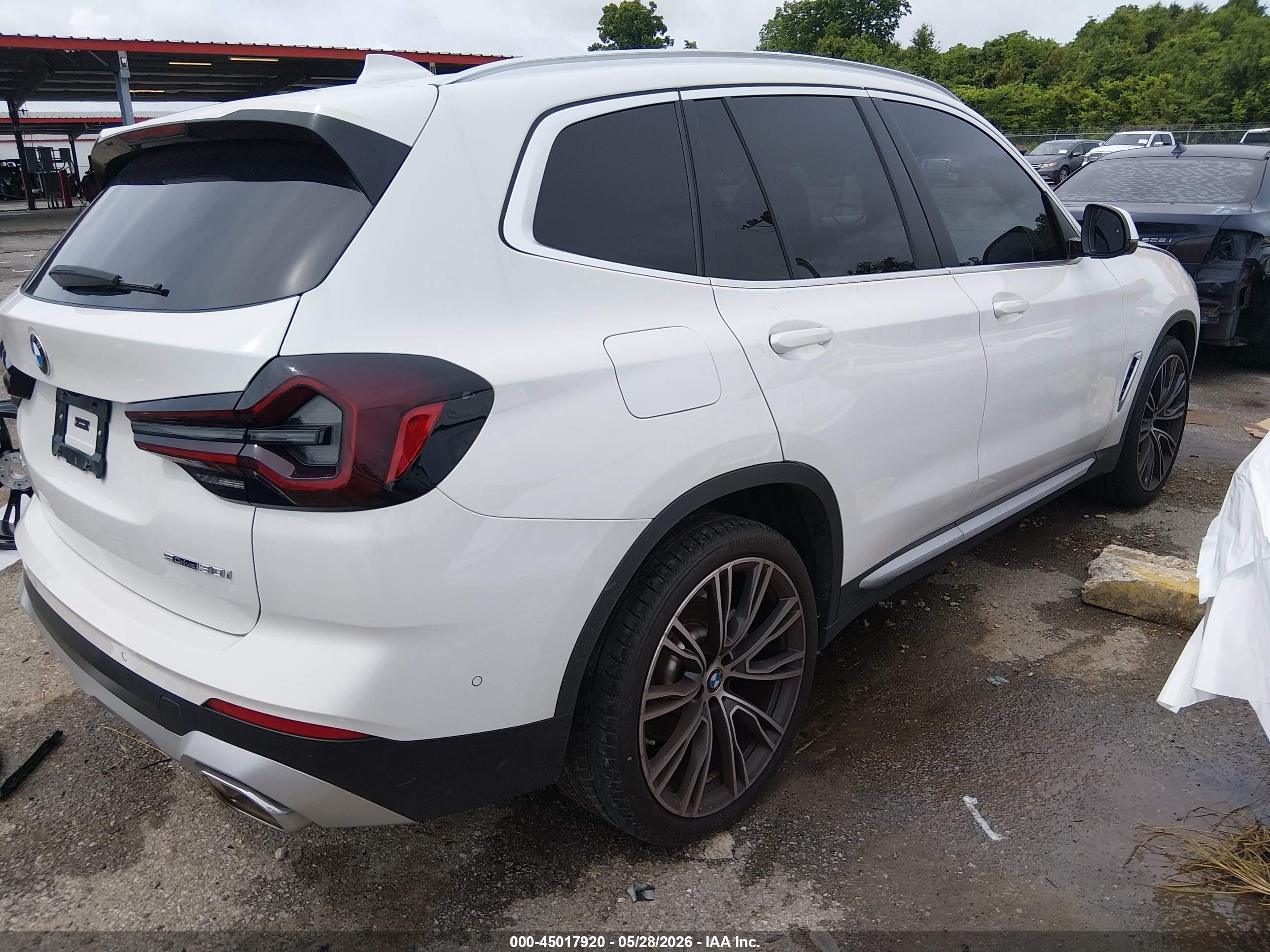 2024 Bmw X3 Sdrive30i White vin: WBX47DP05RN309542