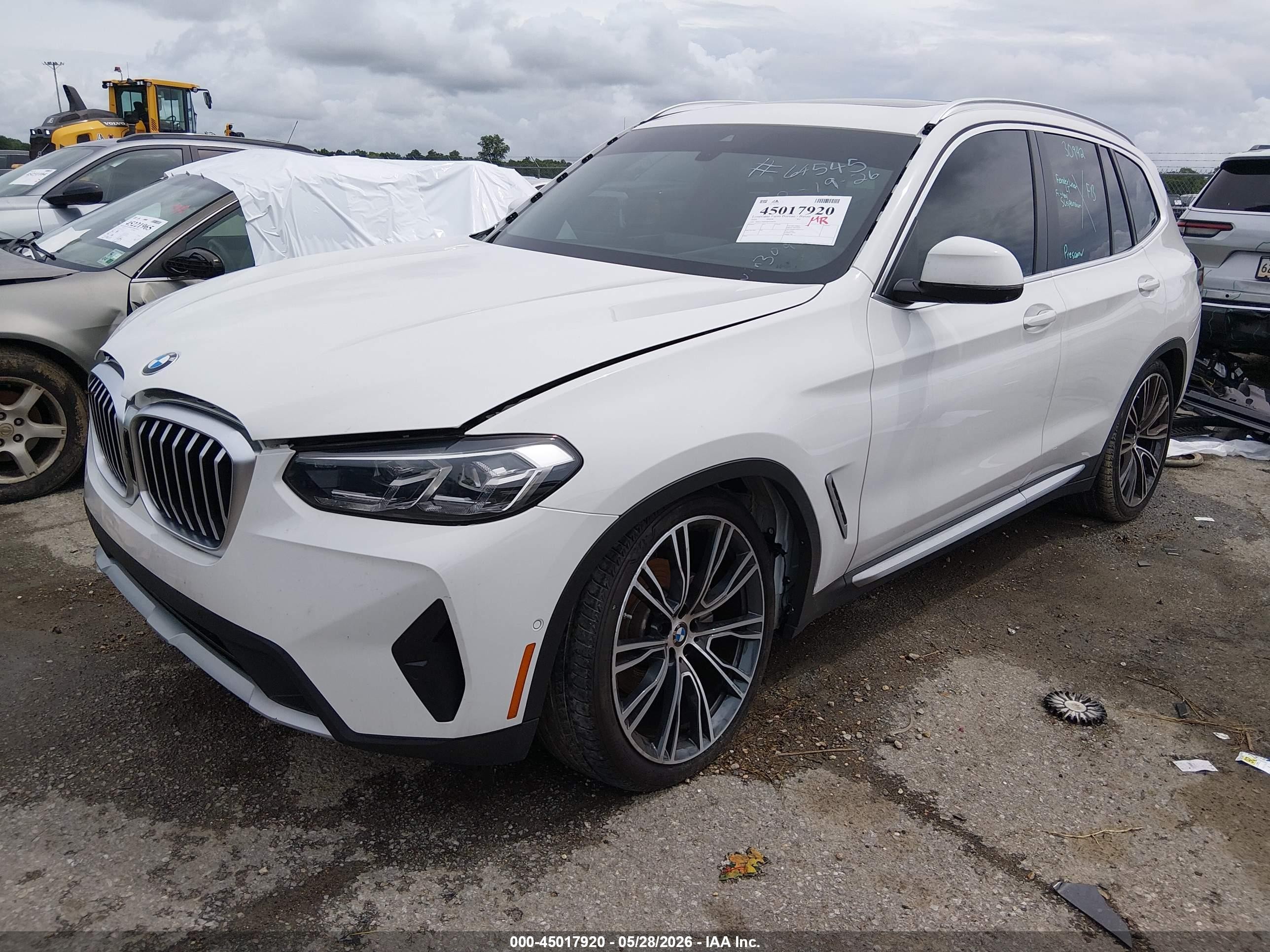 2024 Bmw X3 Sdrive30i White vin: WBX47DP05RN309542