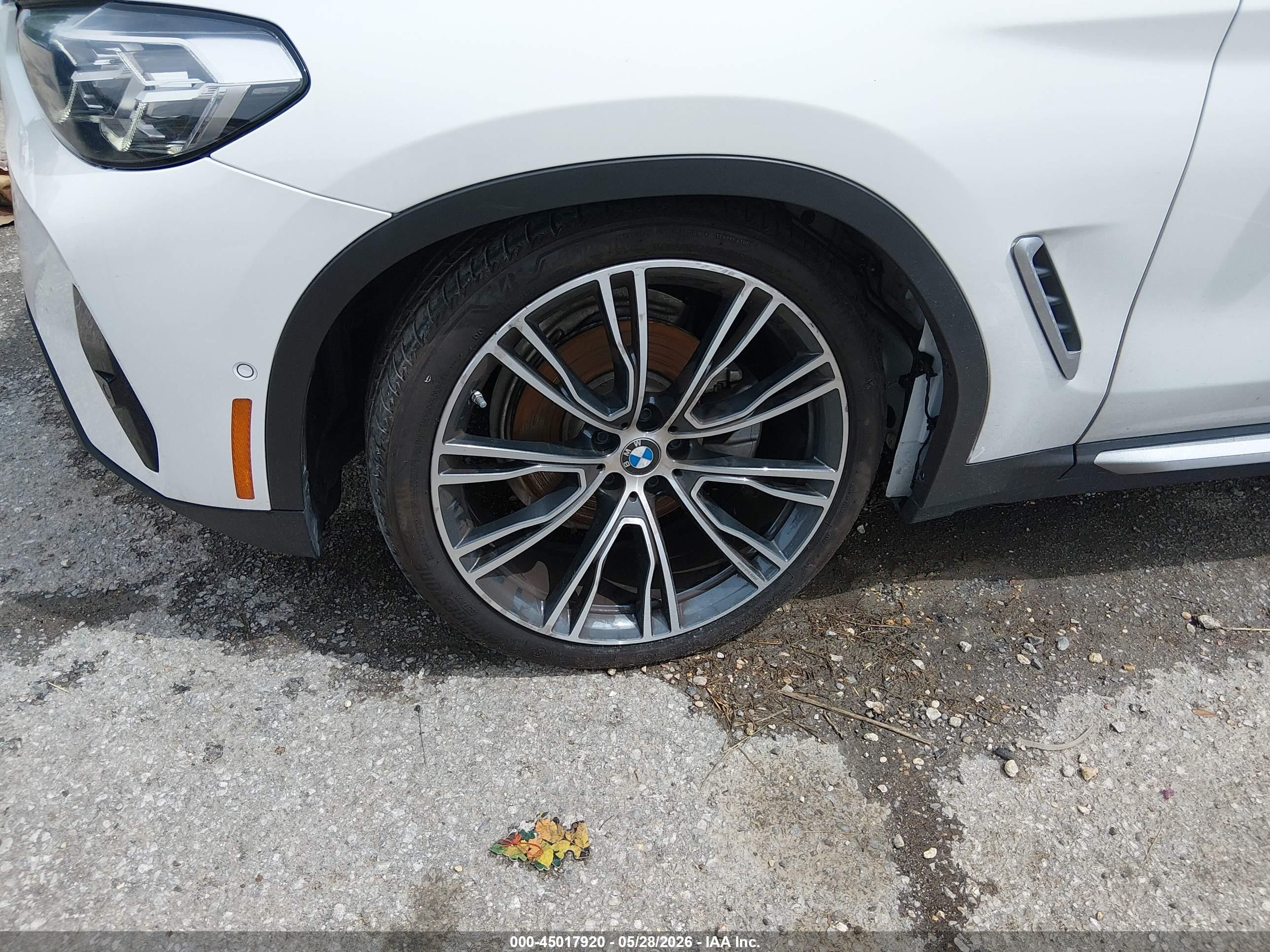 2024 Bmw X3 Sdrive30i White vin: WBX47DP05RN309542