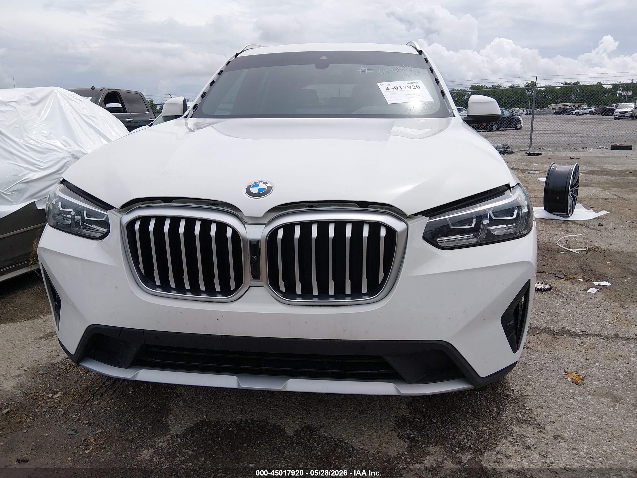 2024 Bmw X3 Sdrive30i White vin: WBX47DP05RN309542