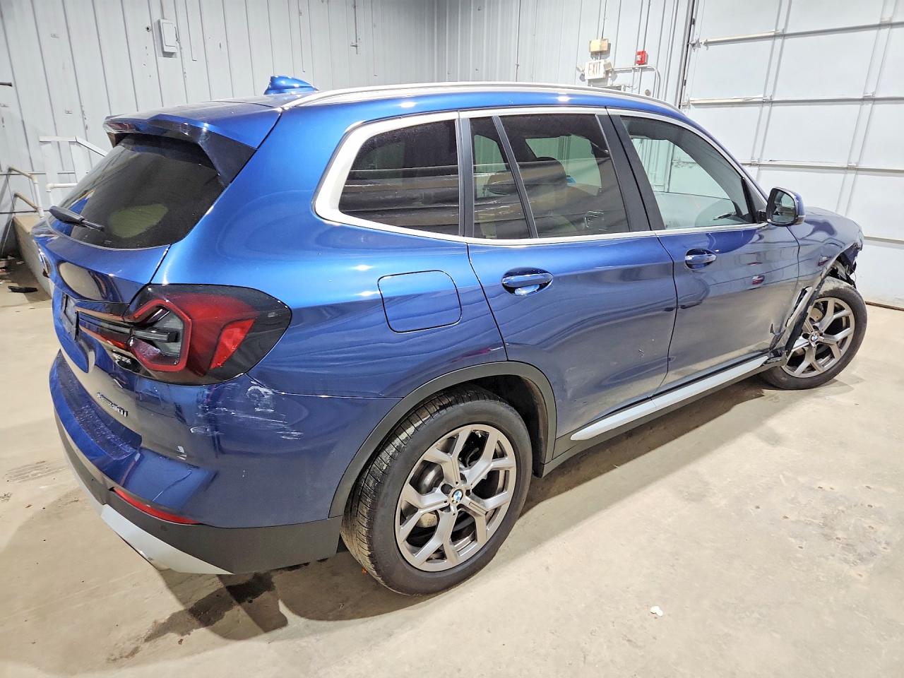 2022 Bmw X3 Xdrive30i Blue vin: WBX57DP01NN181797