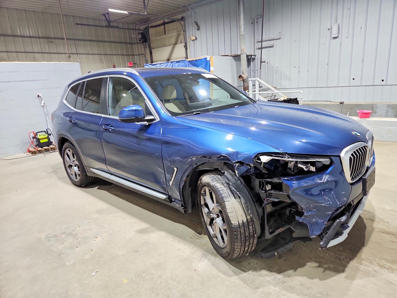 2022 Bmw X3 Xdrive30i Blue vin: WBX57DP01NN181797
