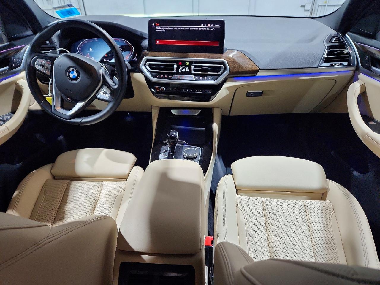 2022 Bmw X3 Xdrive30i Blue vin: WBX57DP01NN181797