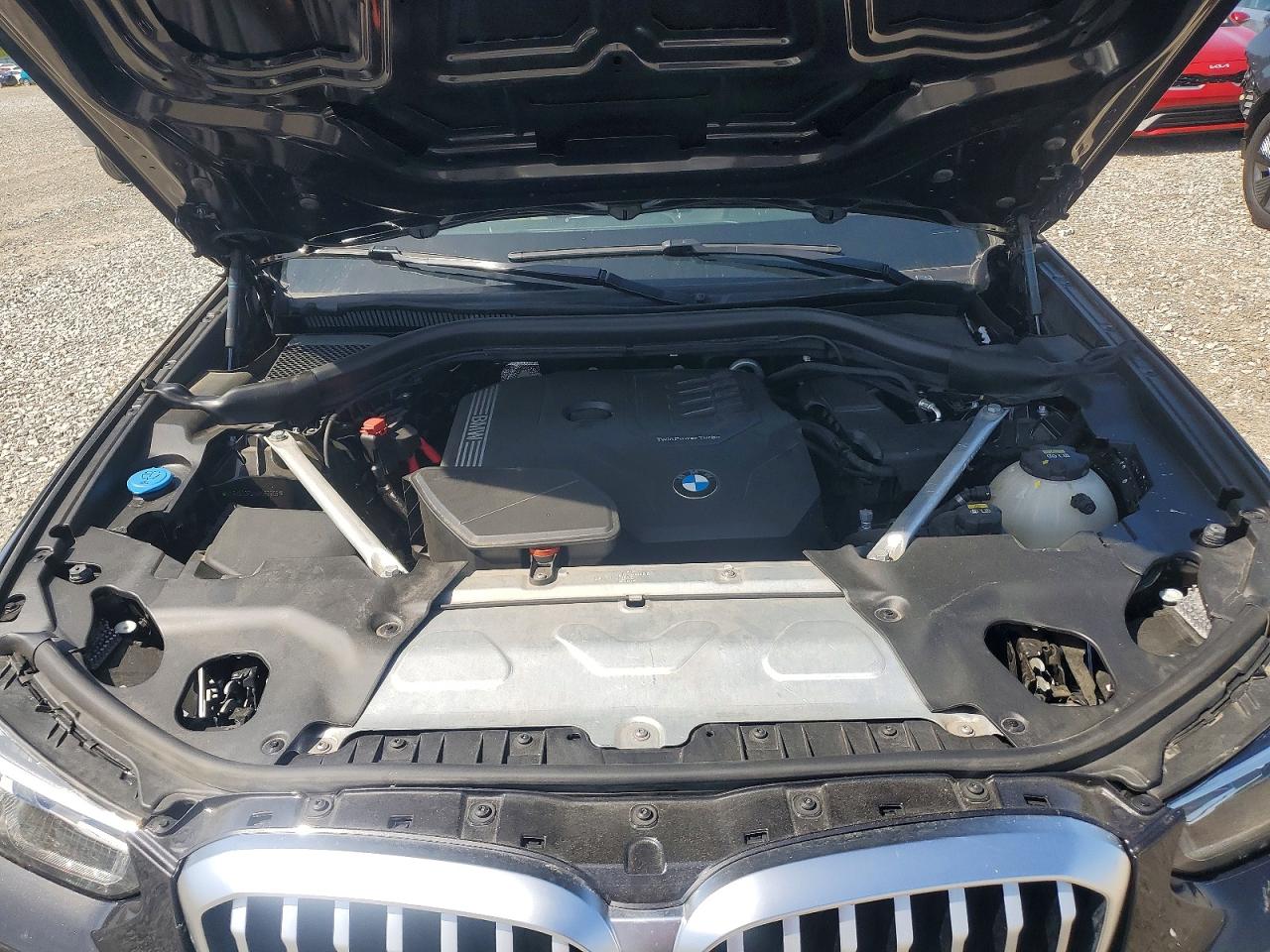2022 Bmw X3 Xdrive30i Black vin: WBX57DP04NN169868