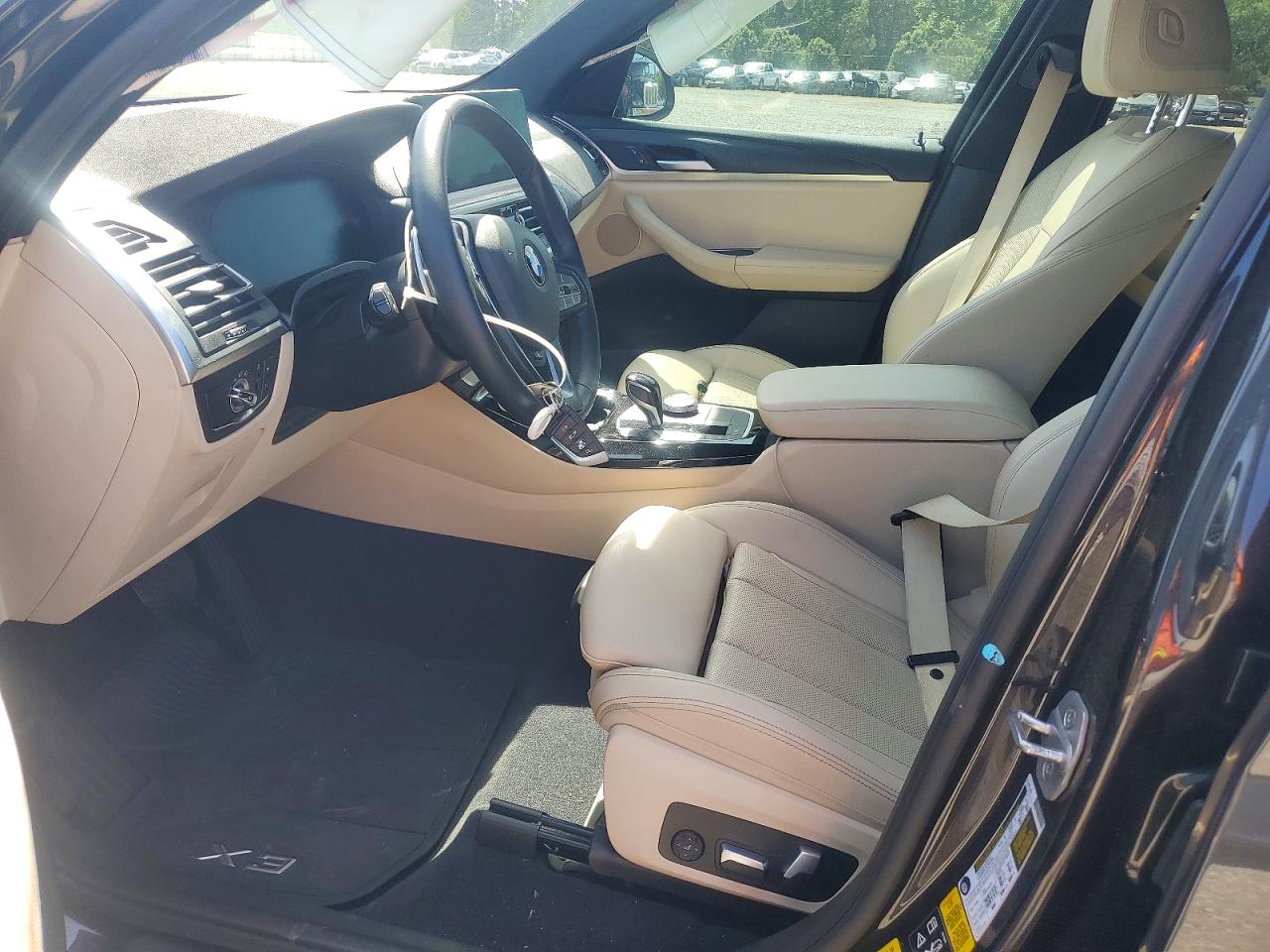 2022 Bmw X3 Xdrive30i Black vin: WBX57DP04NN169868