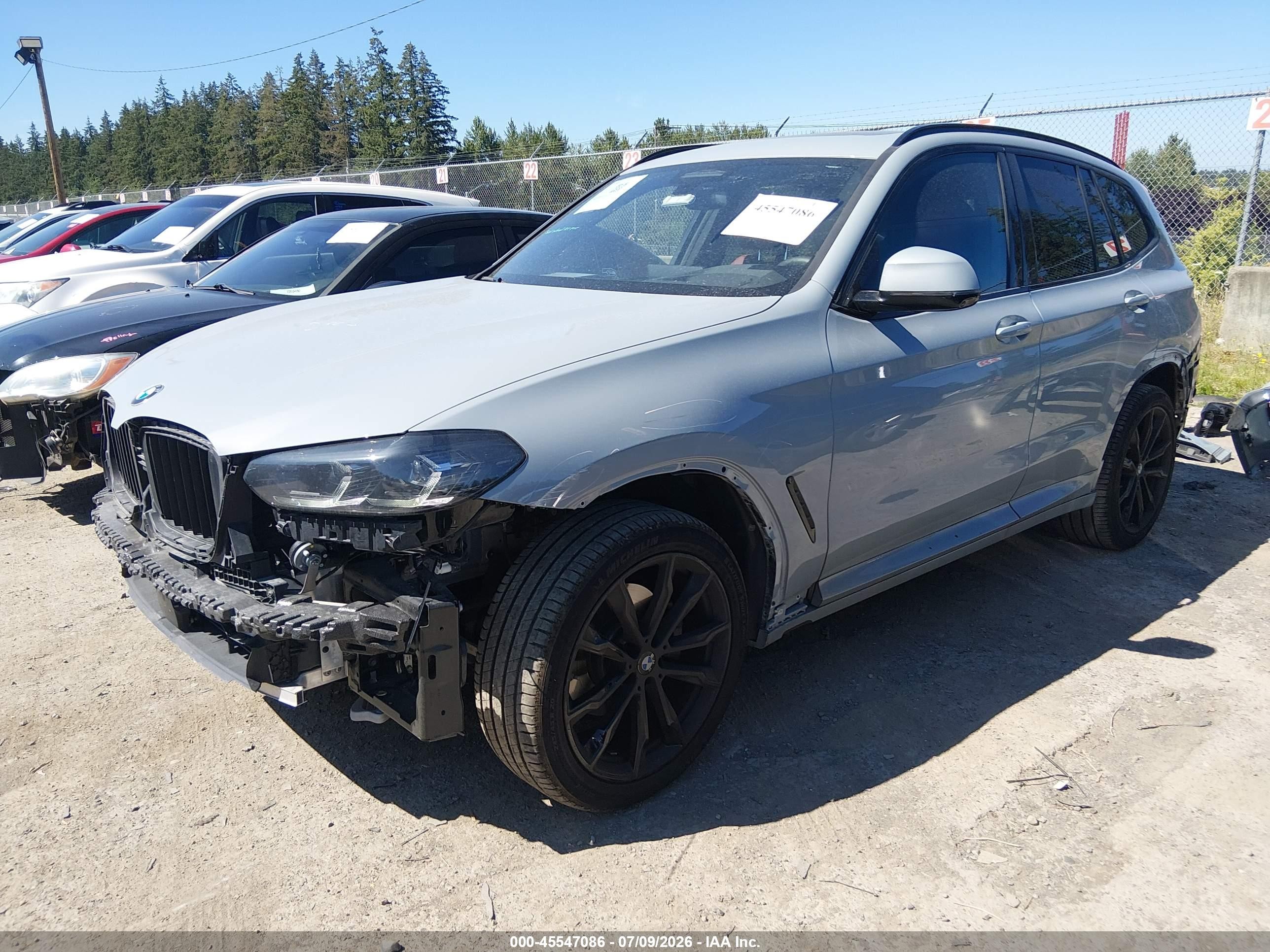 2024 Bmw X3 Xdrive30i Gray vin: WBX57DP06RN301115