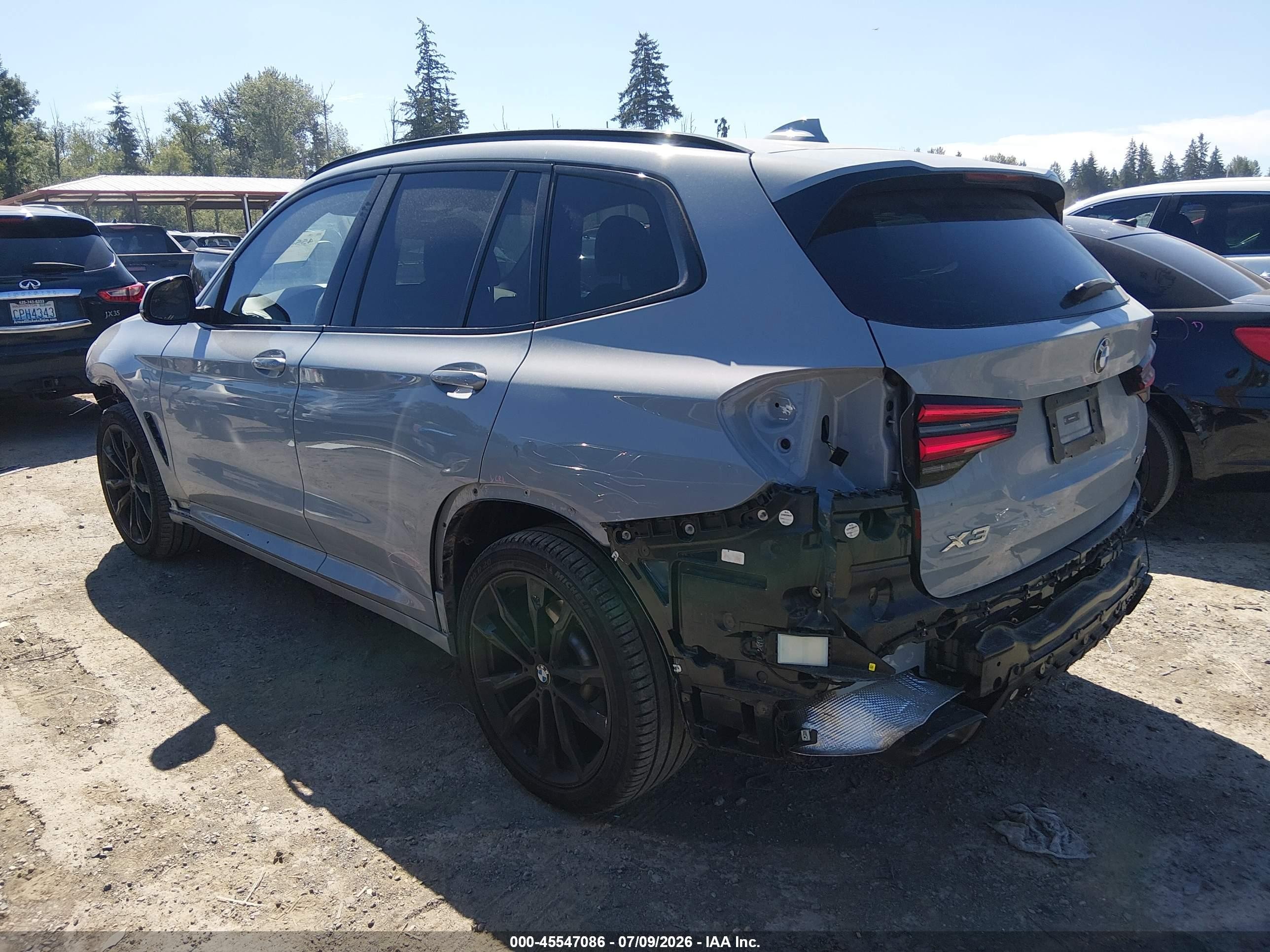 2024 Bmw X3 Xdrive30i Gray vin: WBX57DP06RN301115