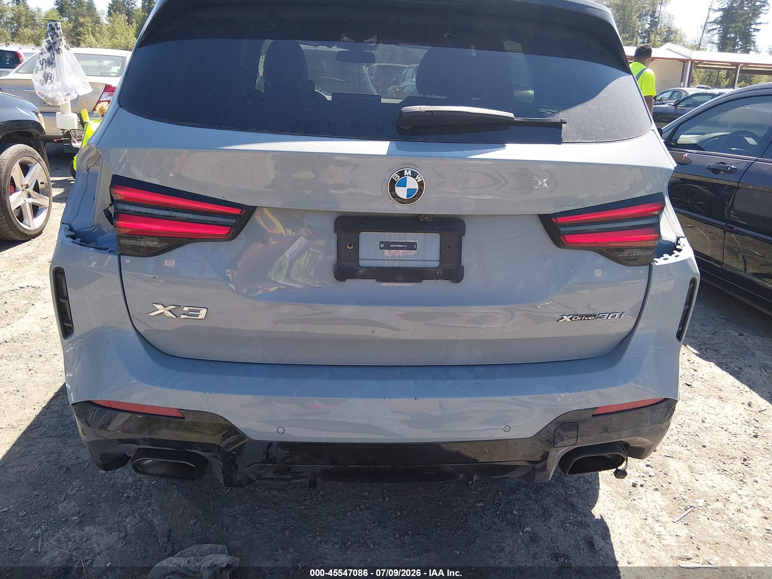 2024 Bmw X3 Xdrive30i Gray vin: WBX57DP06RN301115