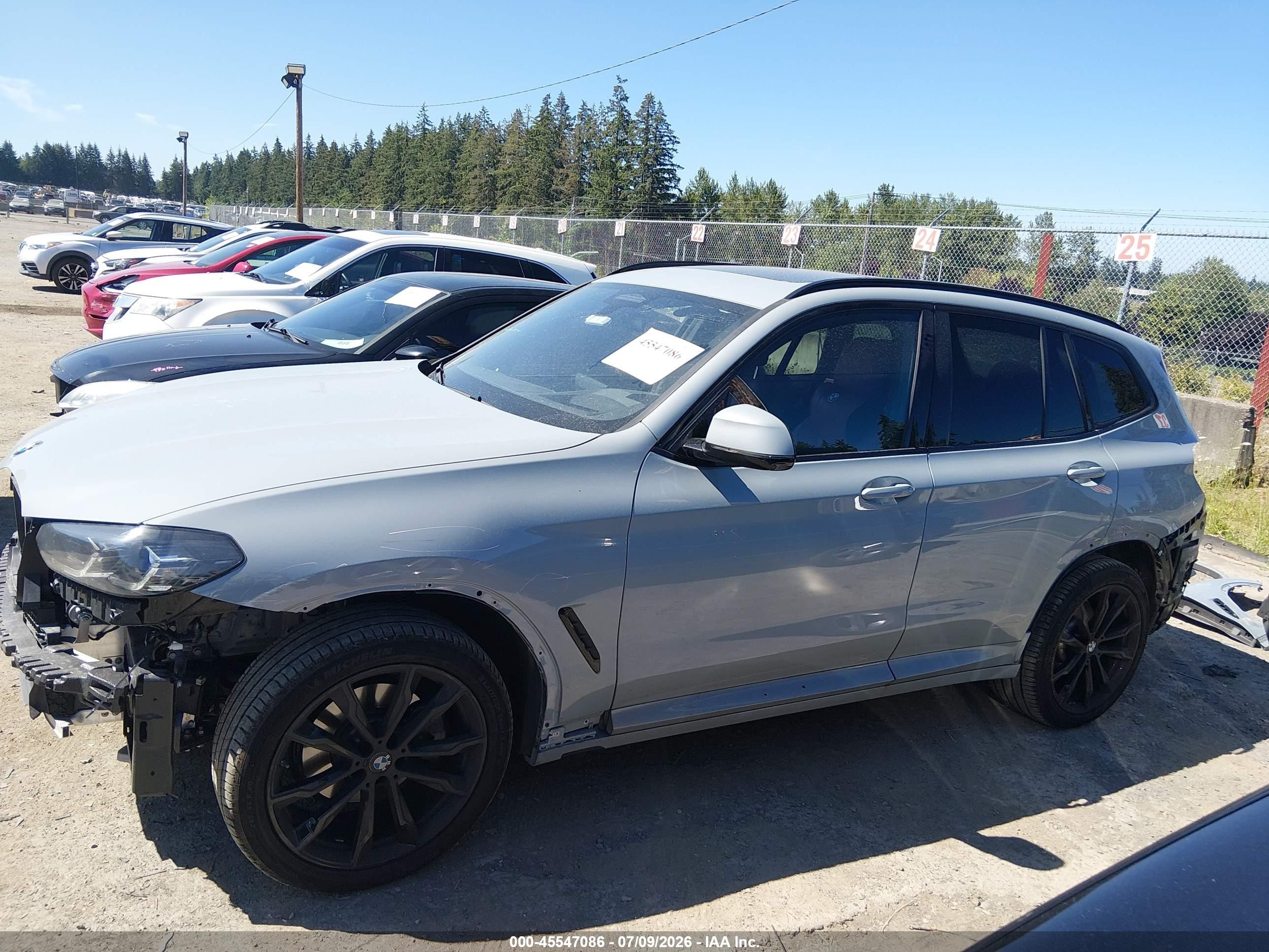 2024 Bmw X3 Xdrive30i Gray vin: WBX57DP06RN301115