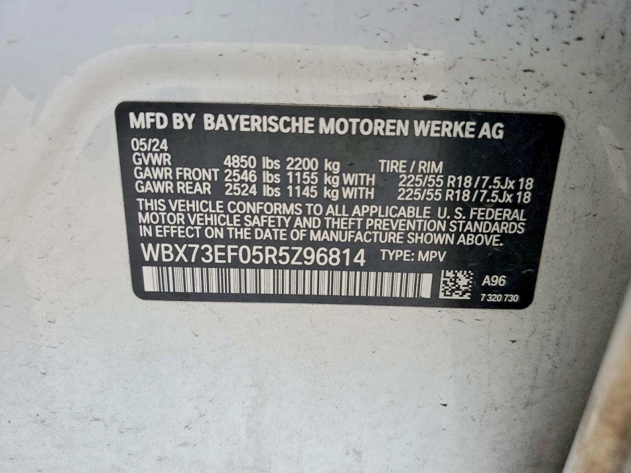 2024 Bmw X1 Xdrive28i White vin: WBX73EF05R5Z96814