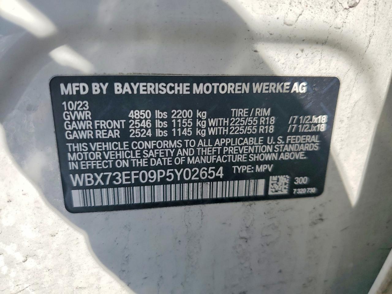 2023 Bmw X1 Xdrive28i White vin: WBX73EF09P5Y02654