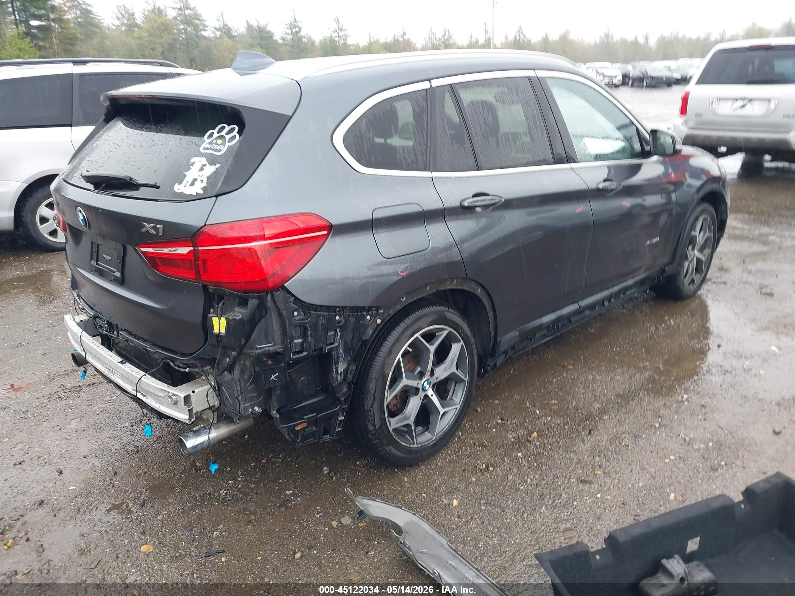 2017 Bmw X1 Xdrive28i Black vin: WBXHT3C33H5F69656