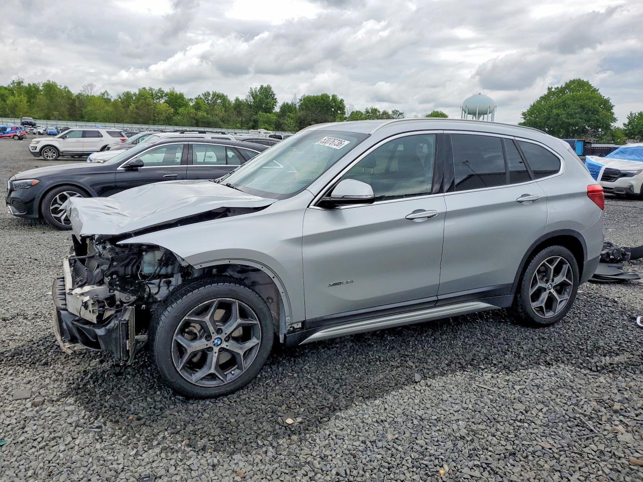 2018 Bmw X1 Xdrive28i Silver vin: WBXHT3C36J5F93195