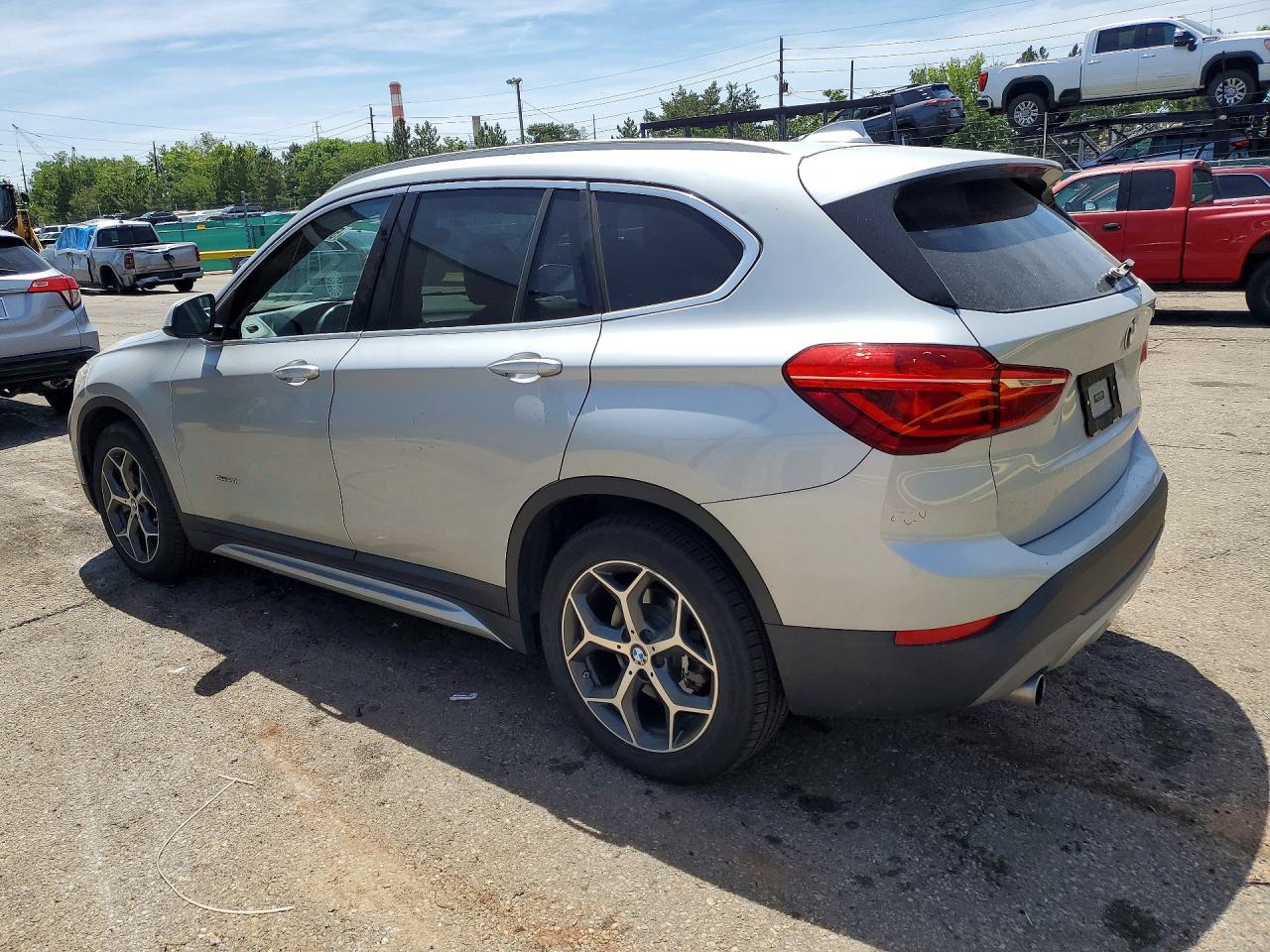 2018 Bmw X1 Xdrive28i Silver vin: WBXHT3C38J5F93201