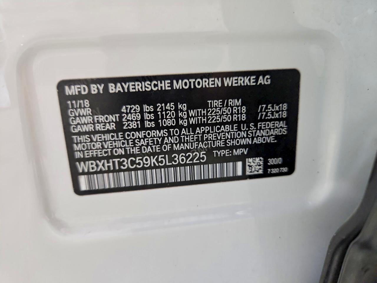 2019 Bmw X1 Xdrive28i Blue vin: WBXHT3C59K5L36225