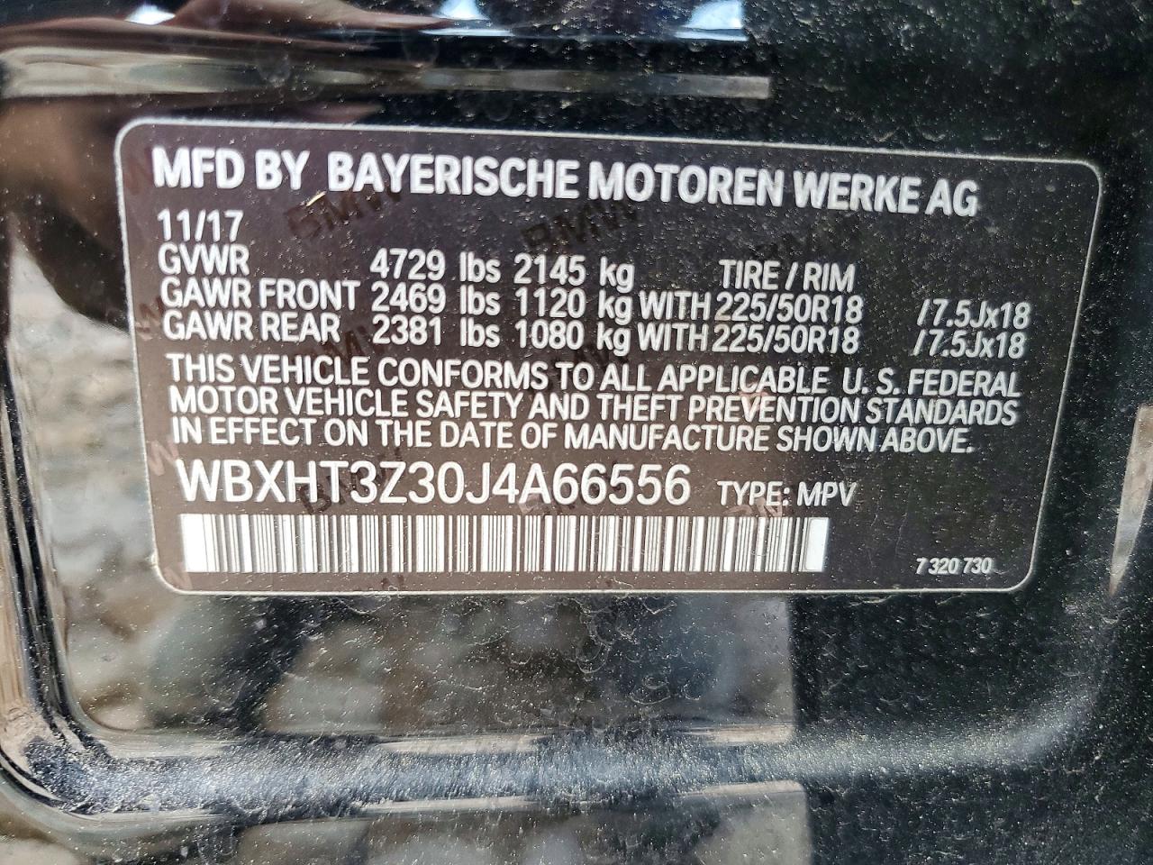 2018 Bmw X1 Xdrive28i Black vin: WBXHT3Z30J4A66556