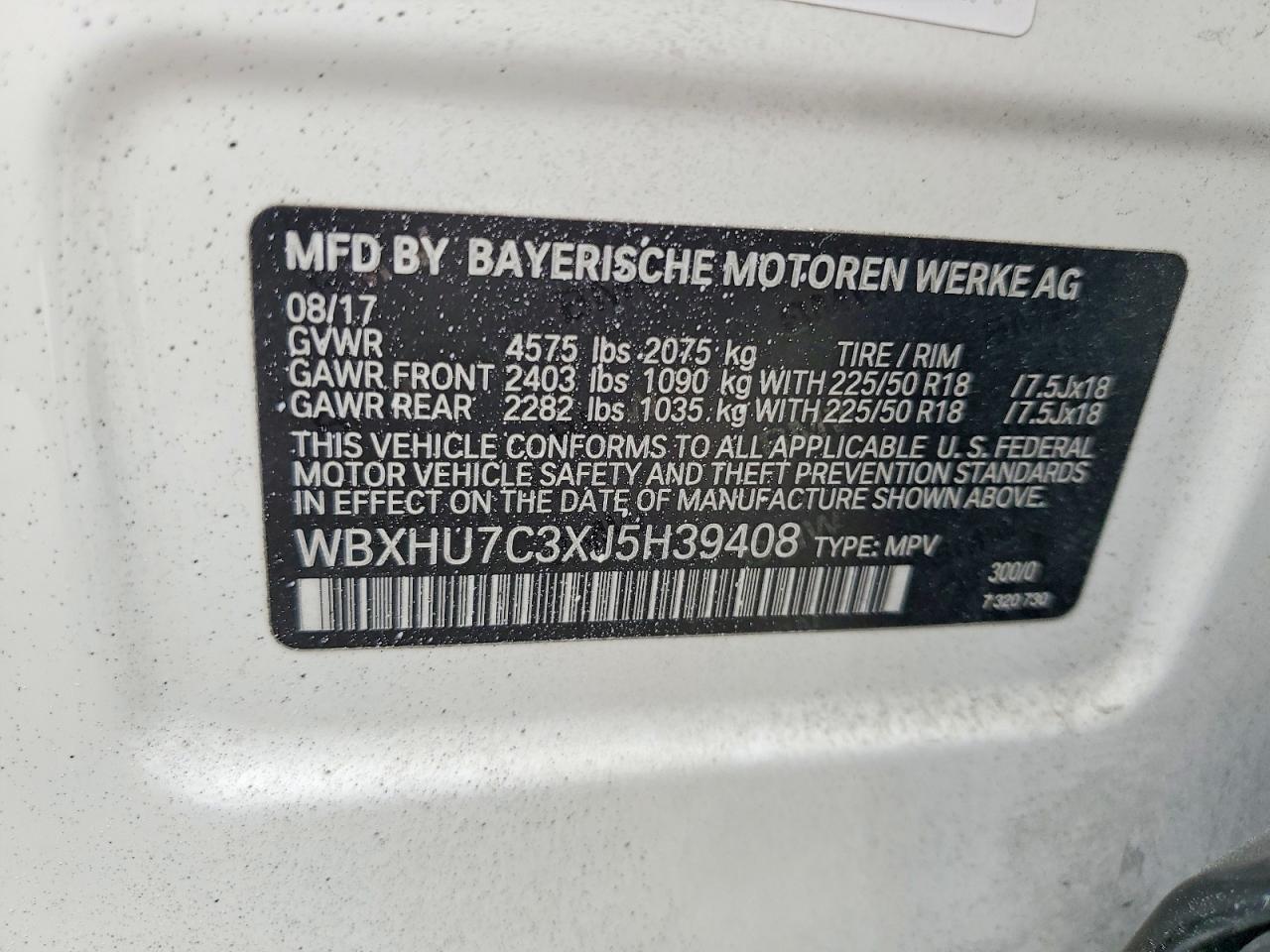 2018 Bmw X1 Sdrive28i White vin: WBXHU7C3XJ5H39408