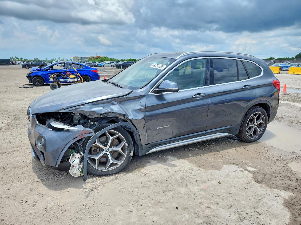 2018 Bmw X1 Sdrive28i Серый vin: WBXHU7C3XJ5H45838