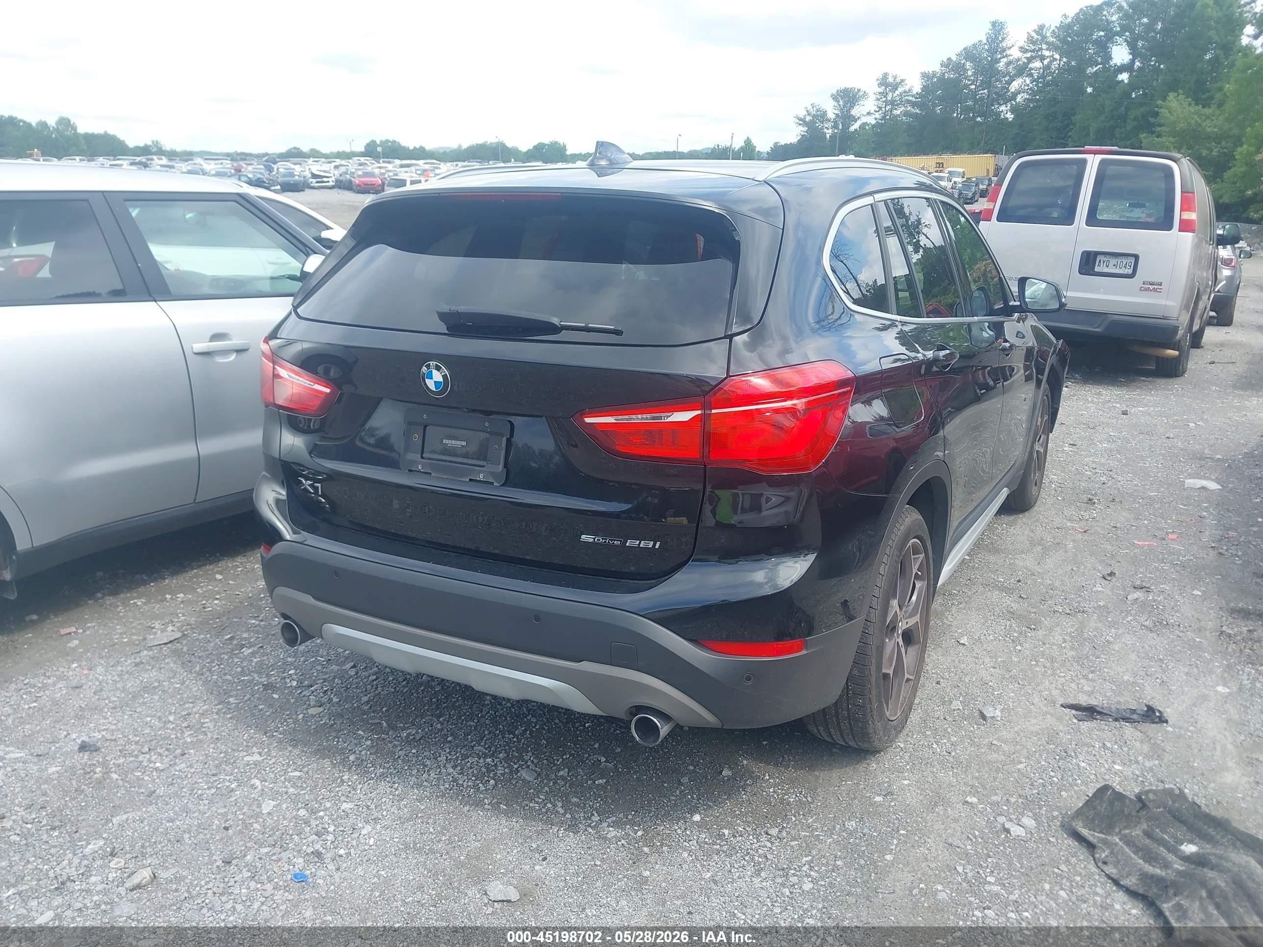 2019 Bmw X1 Sdrive28i Black vin: WBXHU7C5XK3H44929