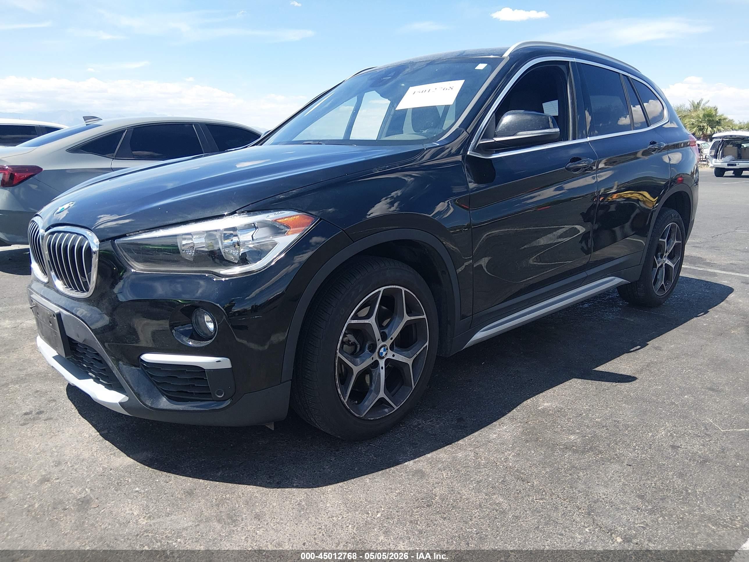 2019 Bmw X1 Sdrive28i Черный vin: WBXHU7C5XK3H46275