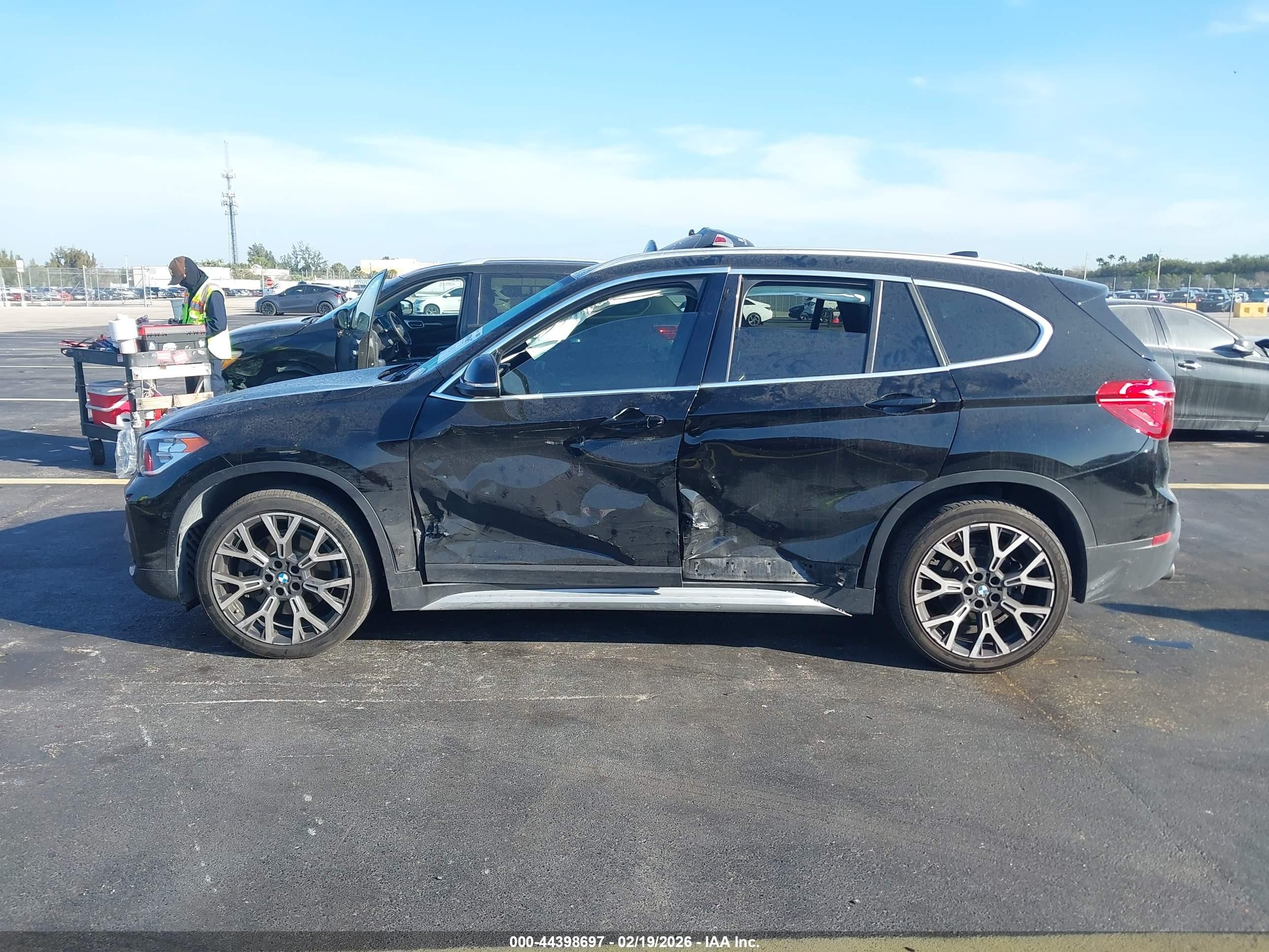 2021 Bmw X1 Sdrive28i Black vin: WBXJG7C08M3M66948