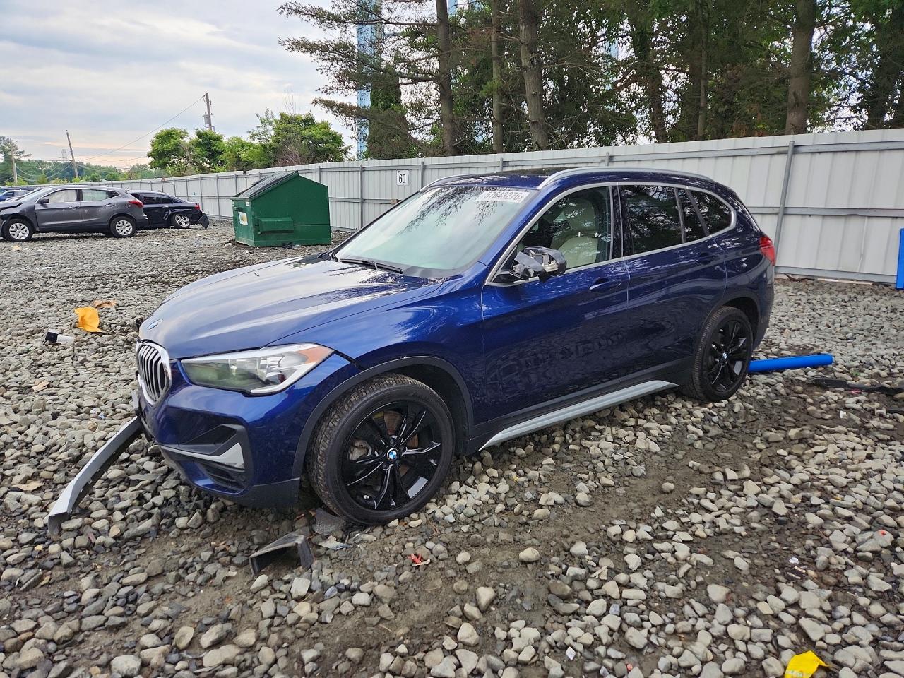 2020 Bmw X1 Xdrive28i Blue vin: WBXJG9C06L5P62713