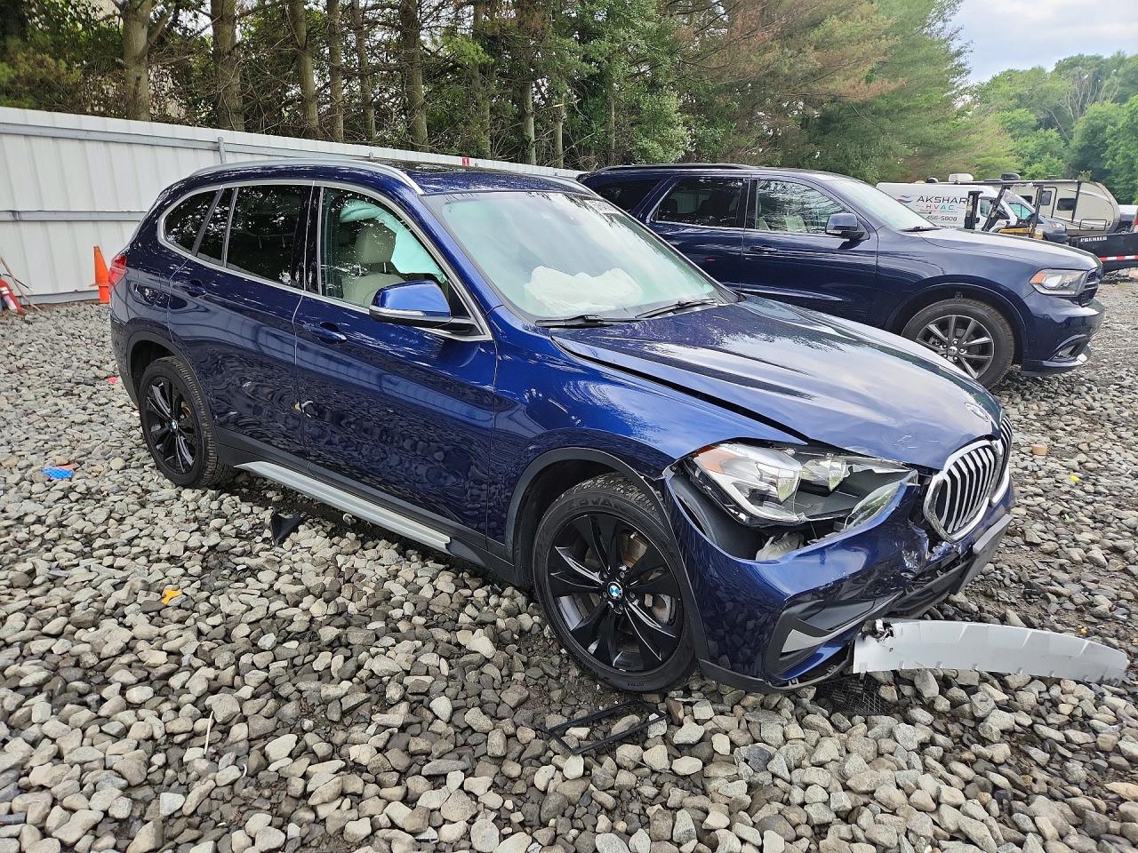 2020 Bmw X1 Xdrive28i Blue vin: WBXJG9C06L5P62713