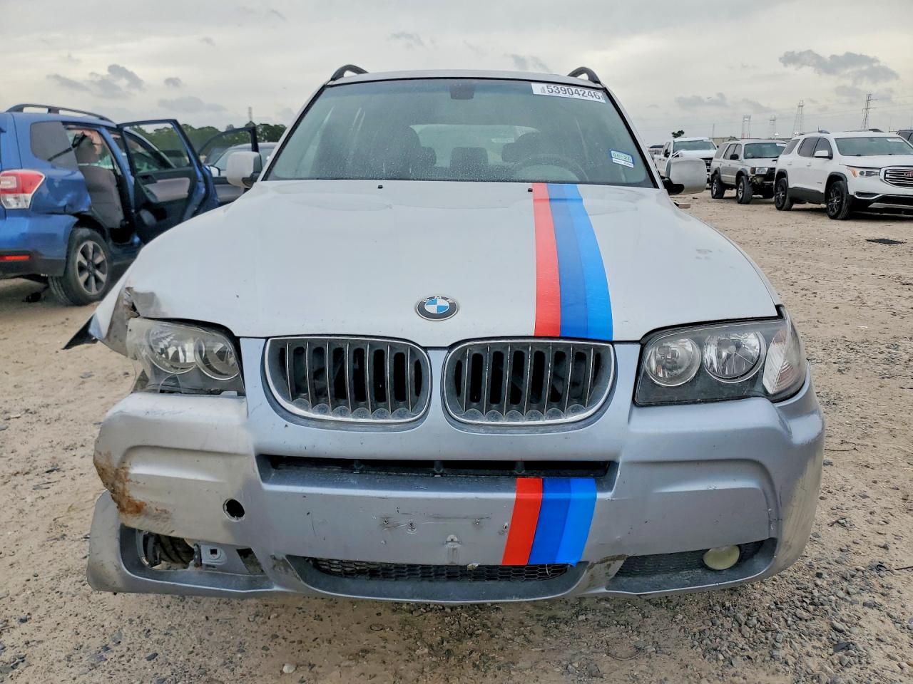 2004 Bmw X3 2.5i Серебряный vin: WBXPA73404WC42704