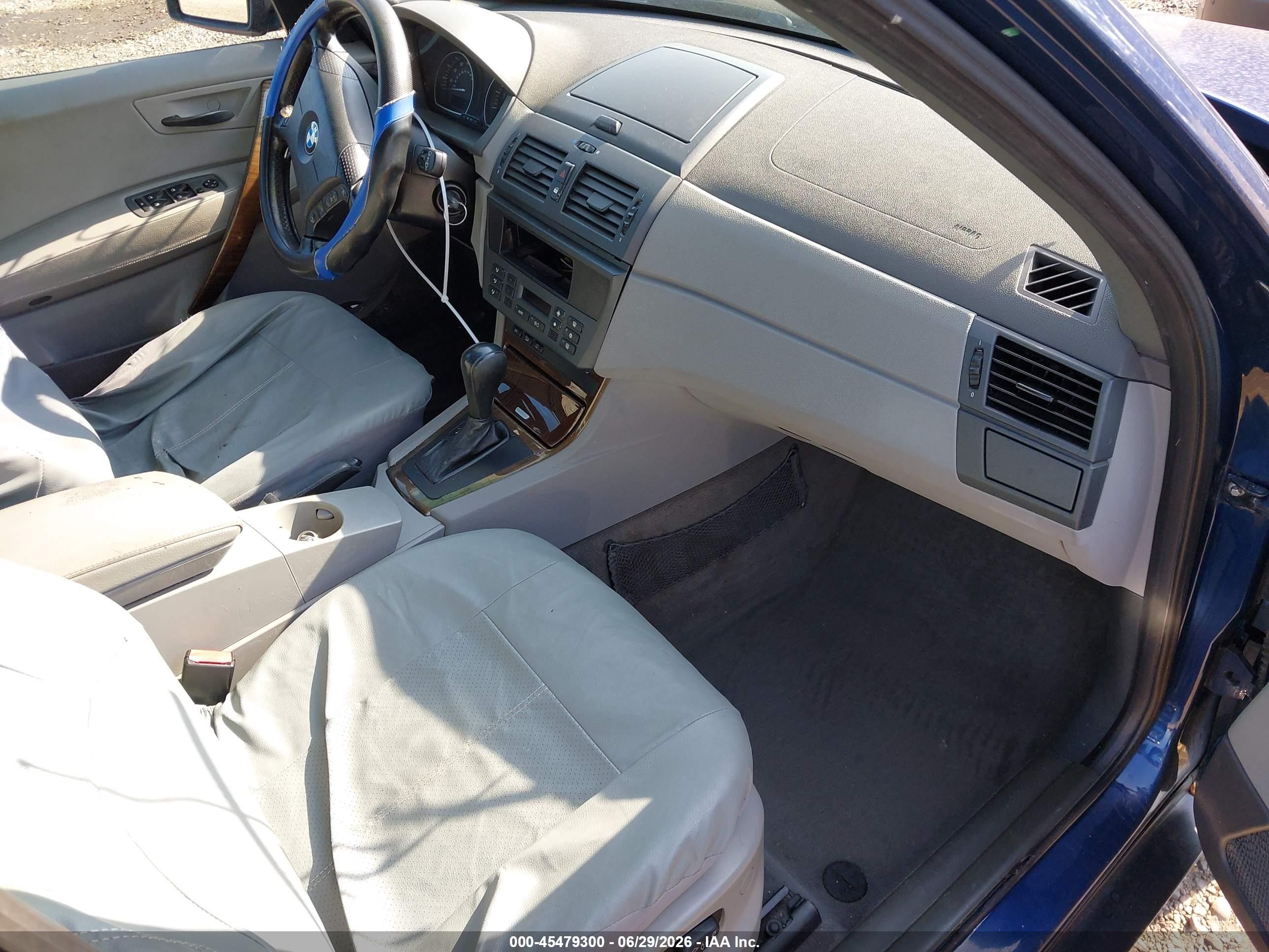 2004 Bmw X3 2.5i Blue vin: WBXPA73424WB20183