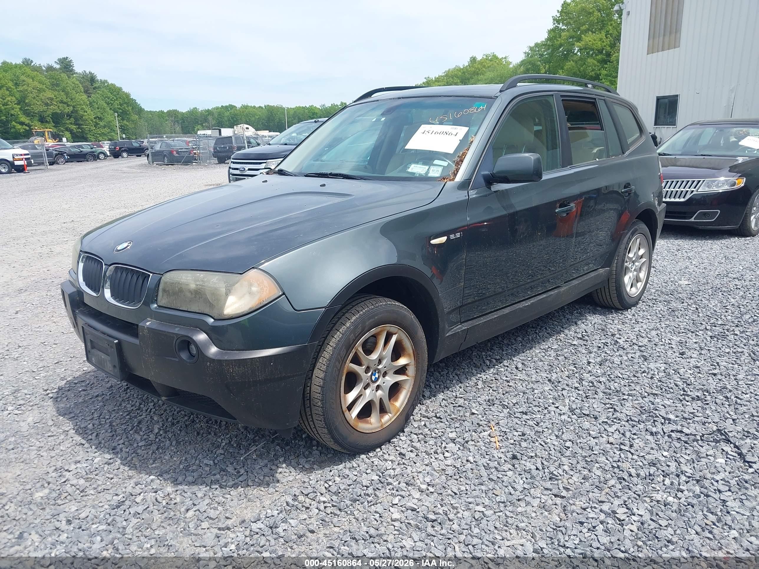 2004 Bmw X3 2.5i Зеленый vin: WBXPA73424WC38590