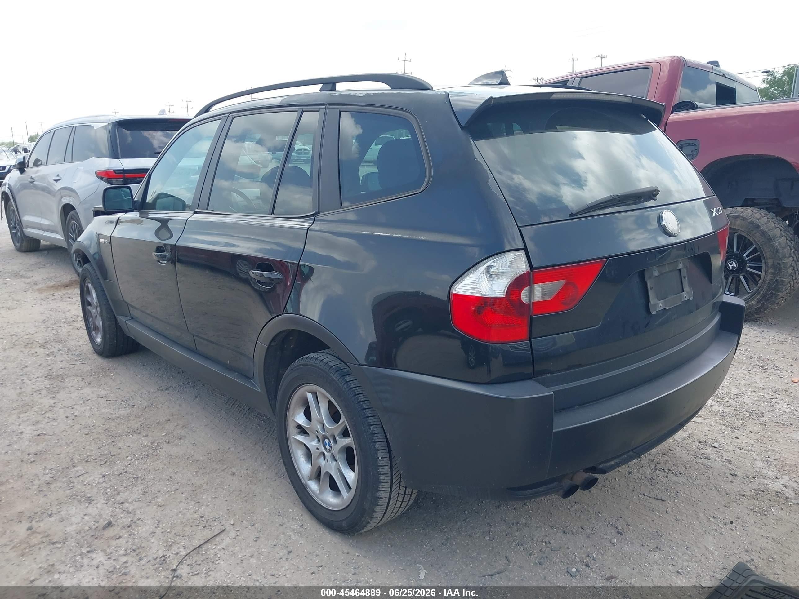 2004 Bmw X3 2.5i Black vin: WBXPA73434WA77411