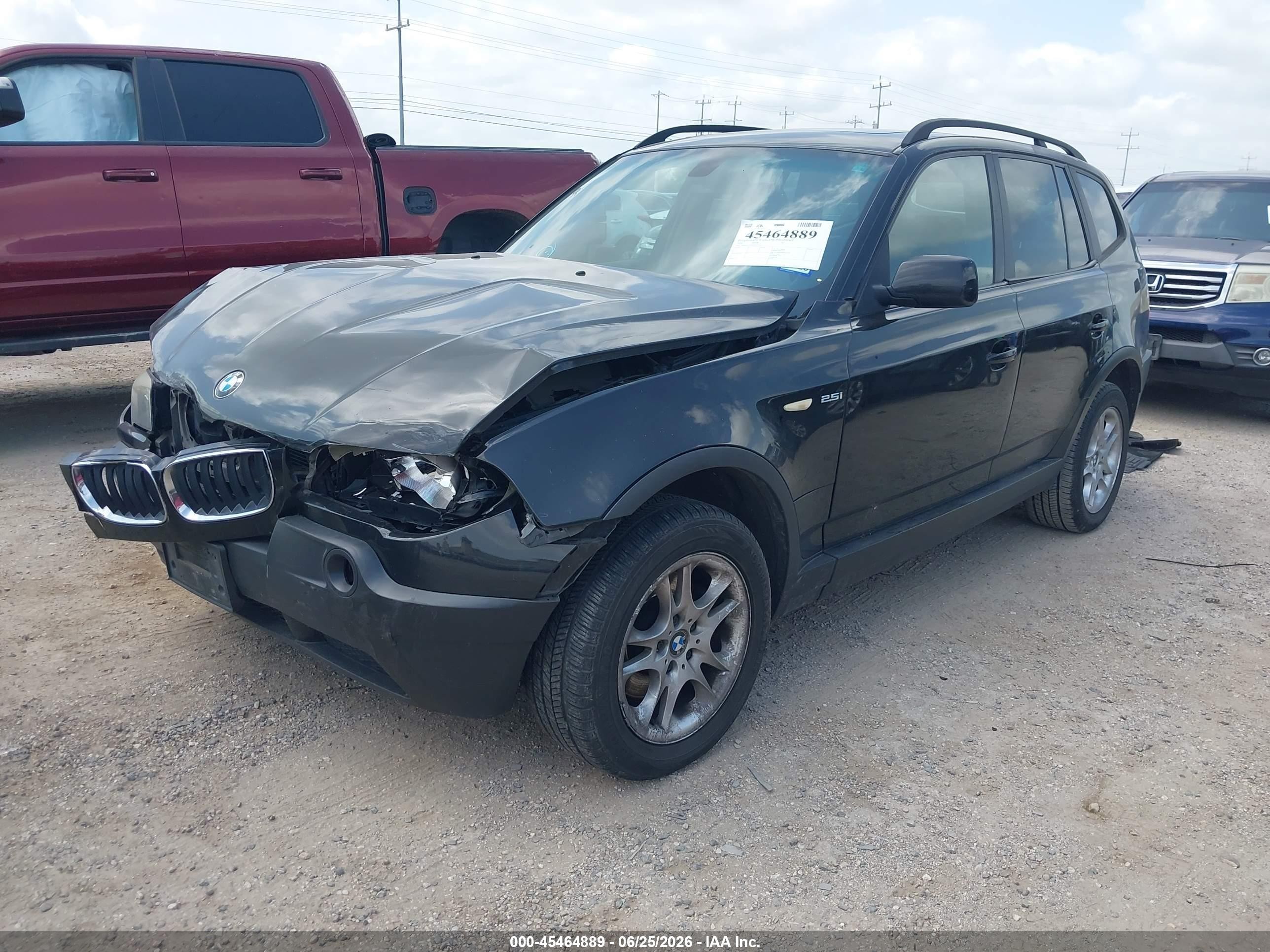 2004 Bmw X3 2.5i Black vin: WBXPA73434WA77411