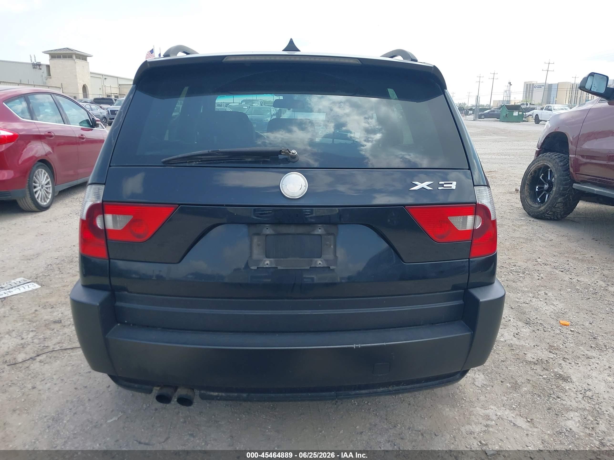 2004 Bmw X3 2.5i Black vin: WBXPA73434WA77411