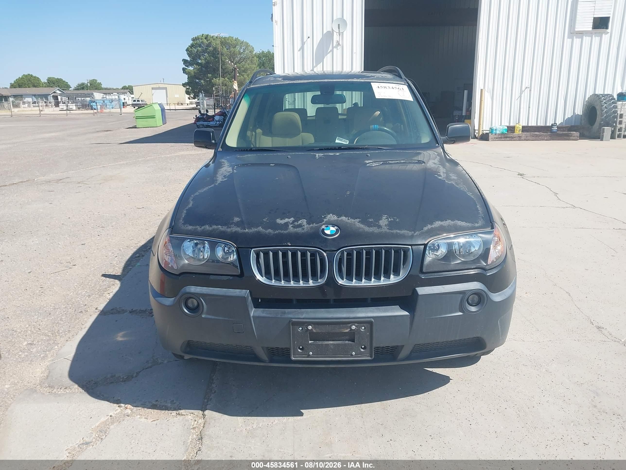 2005 Bmw X3 2.5i Черный vin: WBXPA73435WA78544