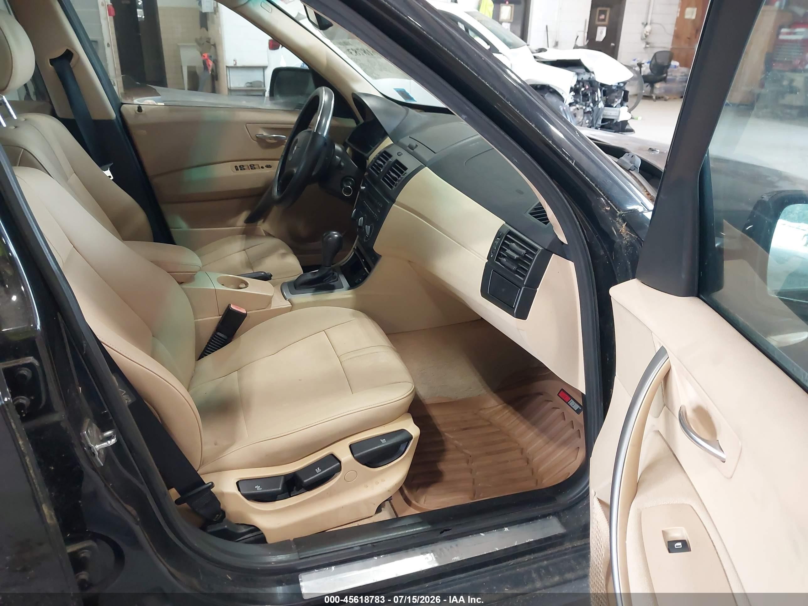 2005 Bmw X3 2.5i Black vin: WBXPA73435WC48658