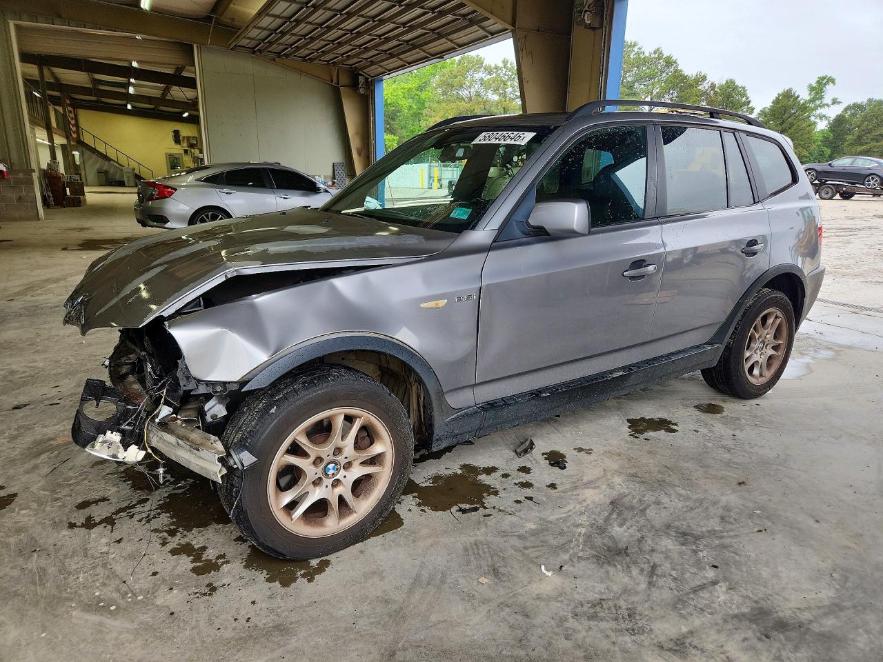 2005 Bmw X3 2.5i Gray vin: WBXPA73455WC47690