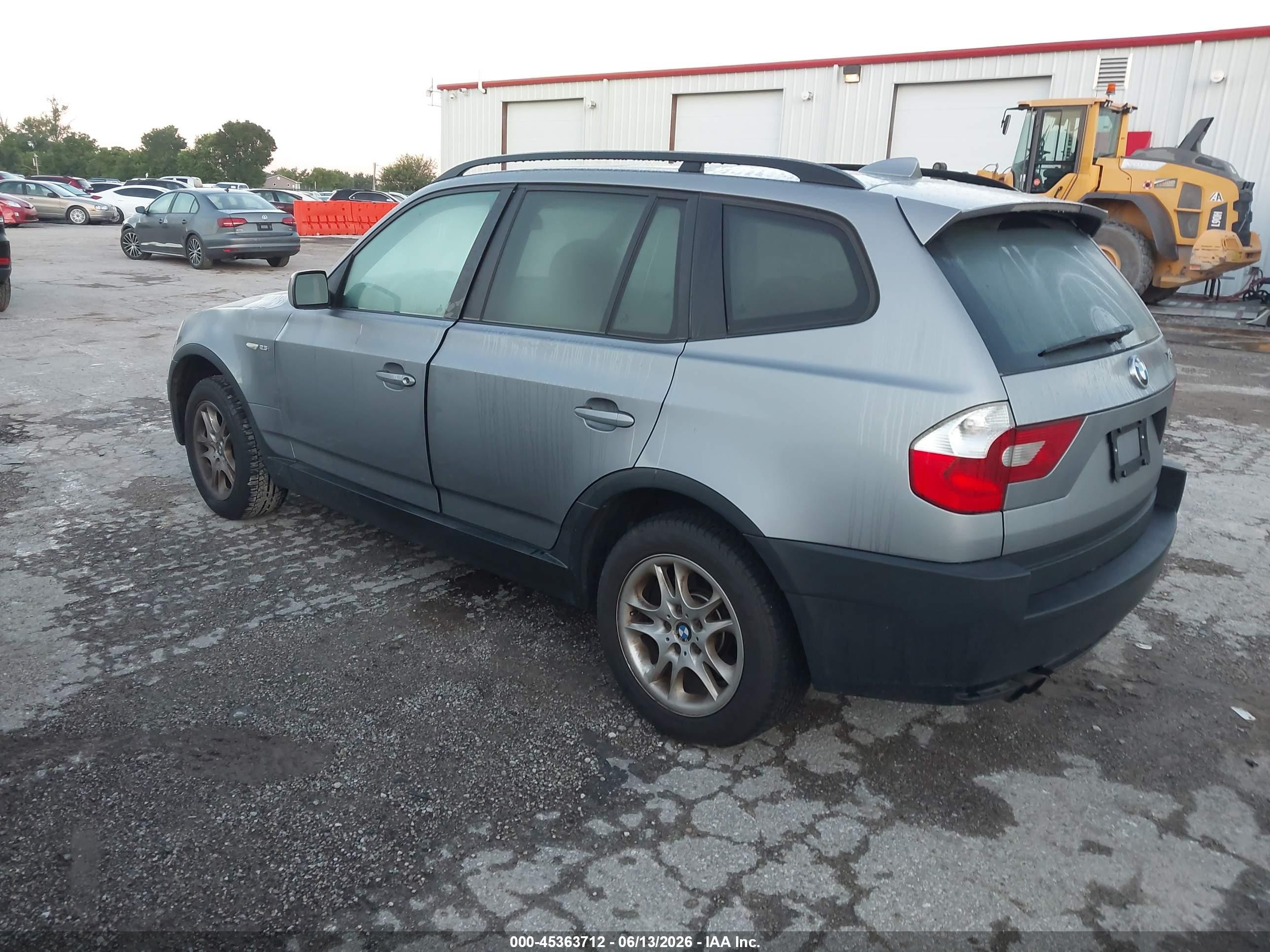 2004 Bmw X3 2.5i Silver vin: WBXPA73464WA77838