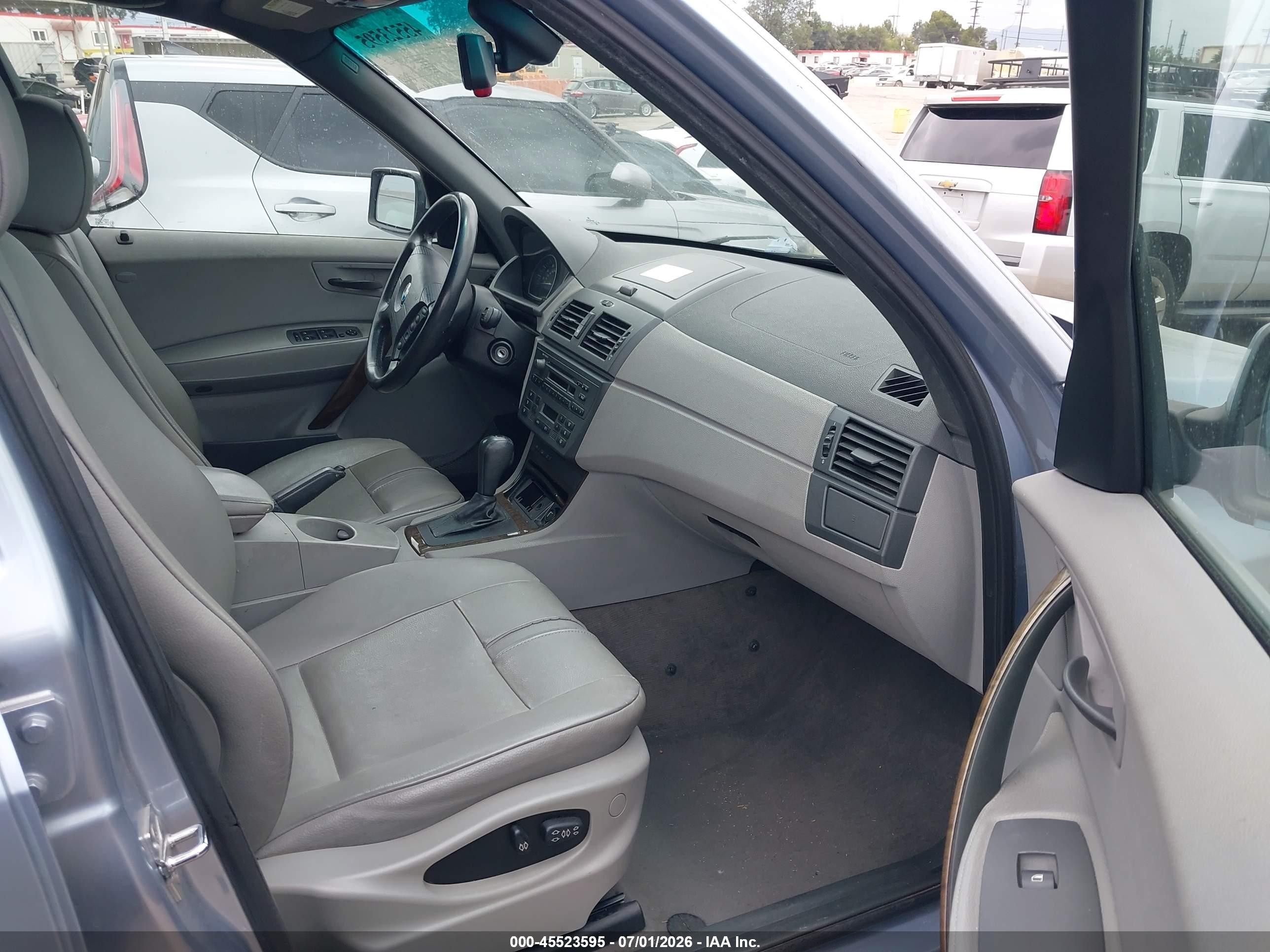 2004 Bmw X3 2.5i Light Blue vin: WBXPA73484WC35175