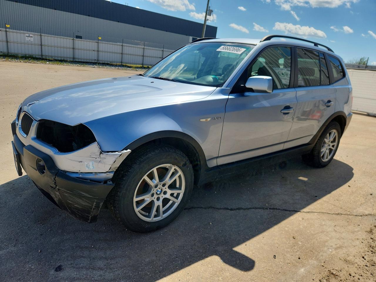 2005 Bmw X3 2.5i Синий vin: WBXPA73485WC49451