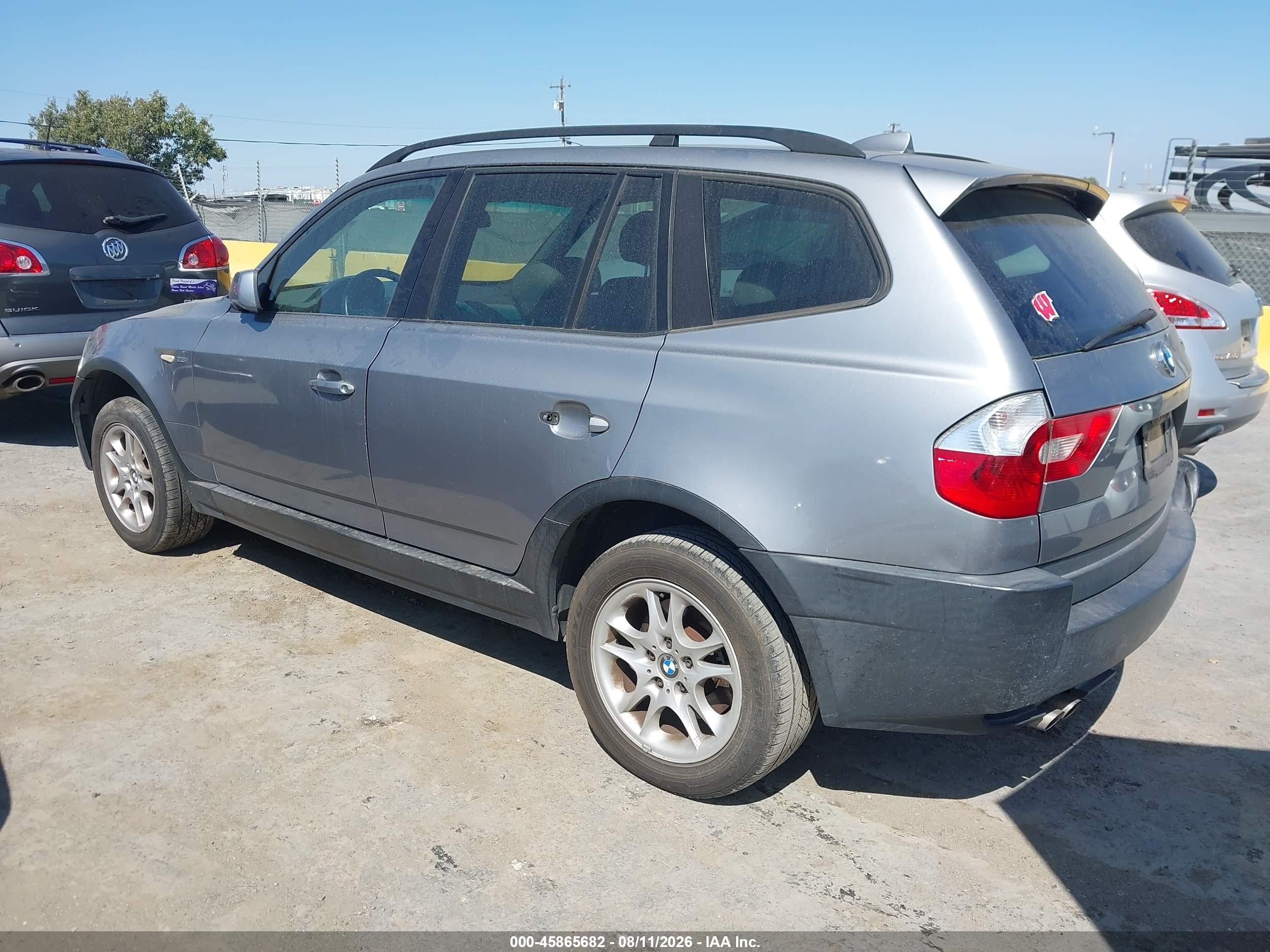 2004 Bmw X3 2.5i Silver vin: WBXPA73494WB29978