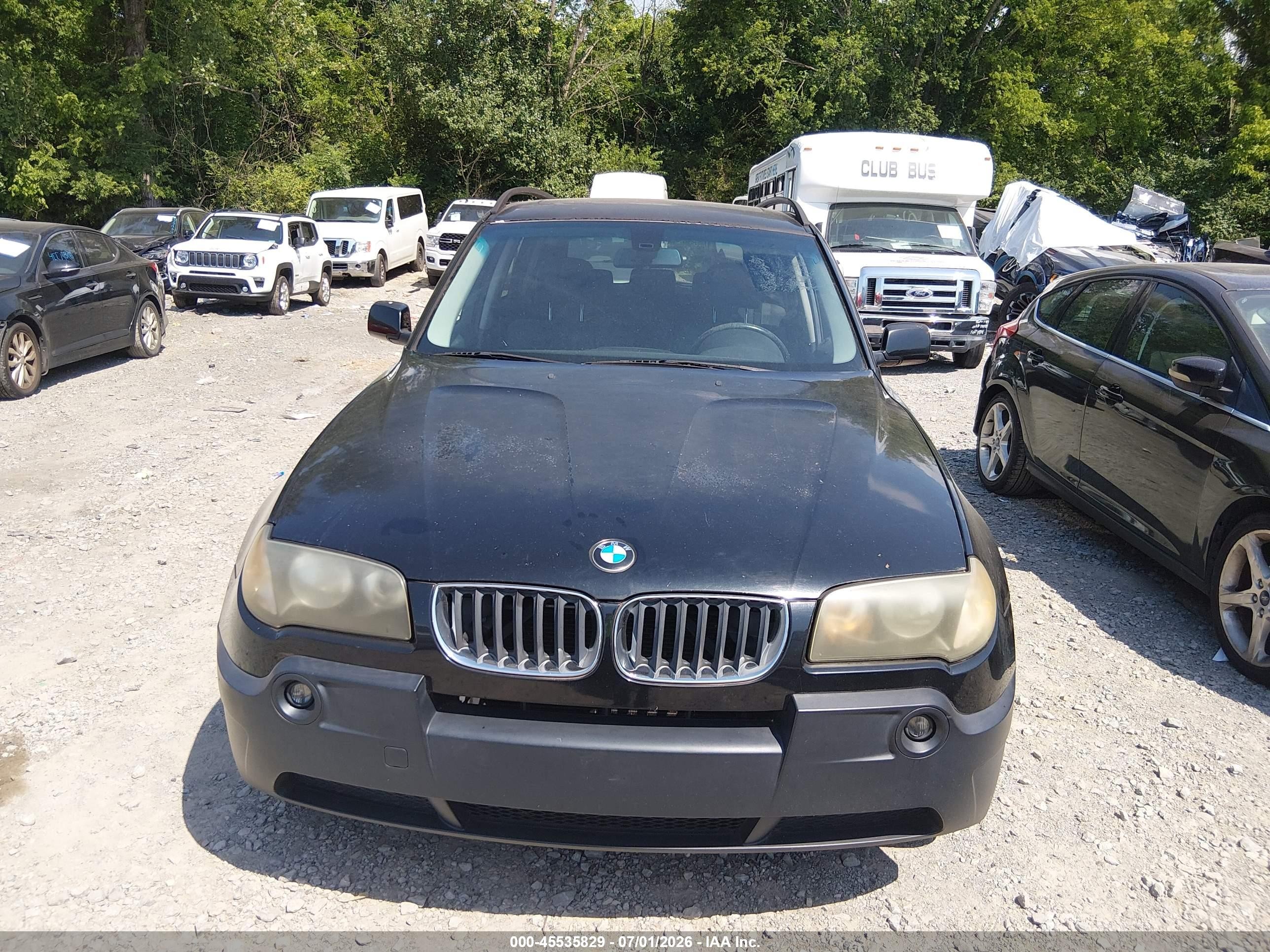 2005 Bmw X3 3.0i Black vin: WBXPA93405WD15051