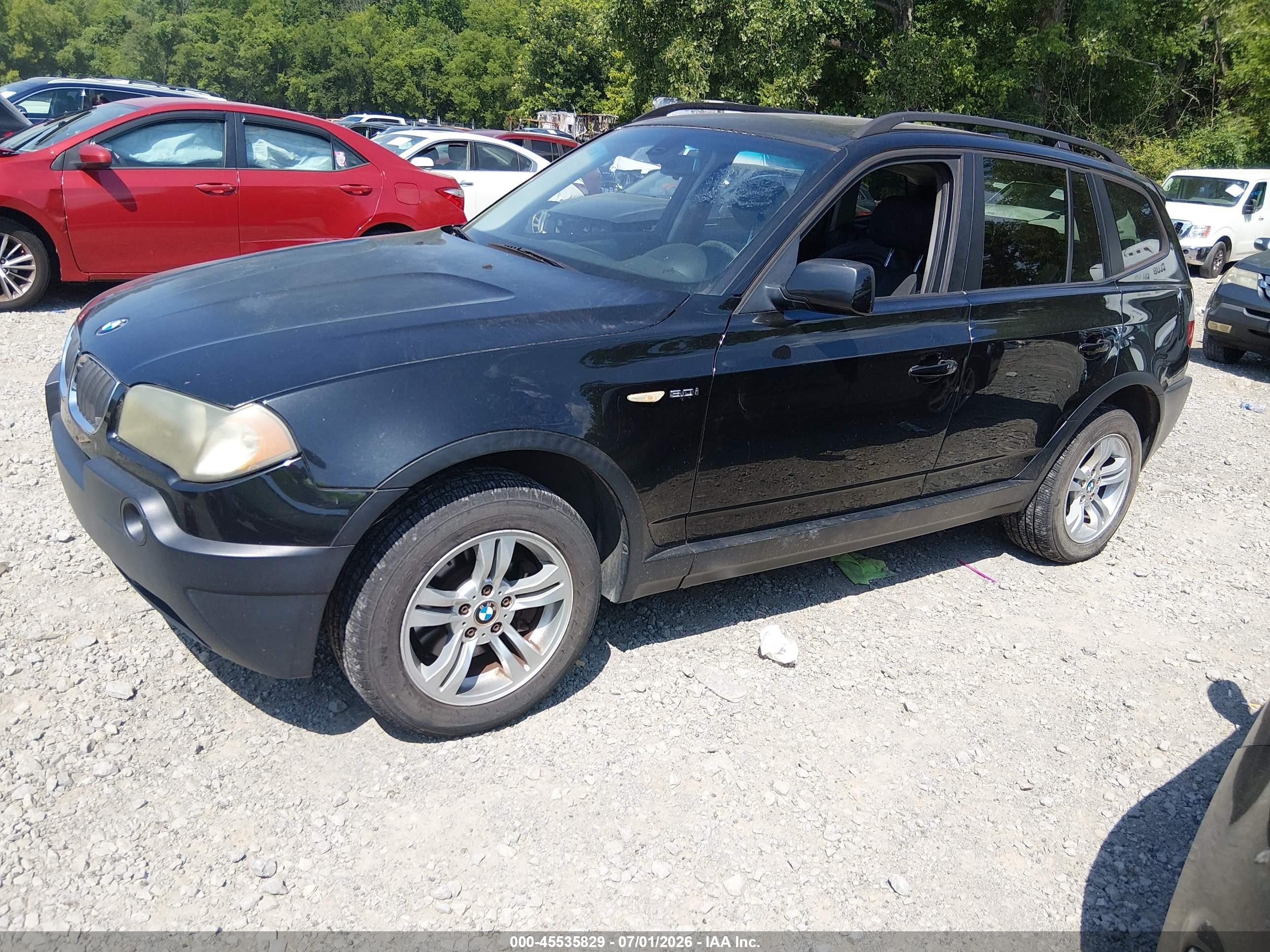 2005 Bmw X3 3.0i Black vin: WBXPA93405WD15051