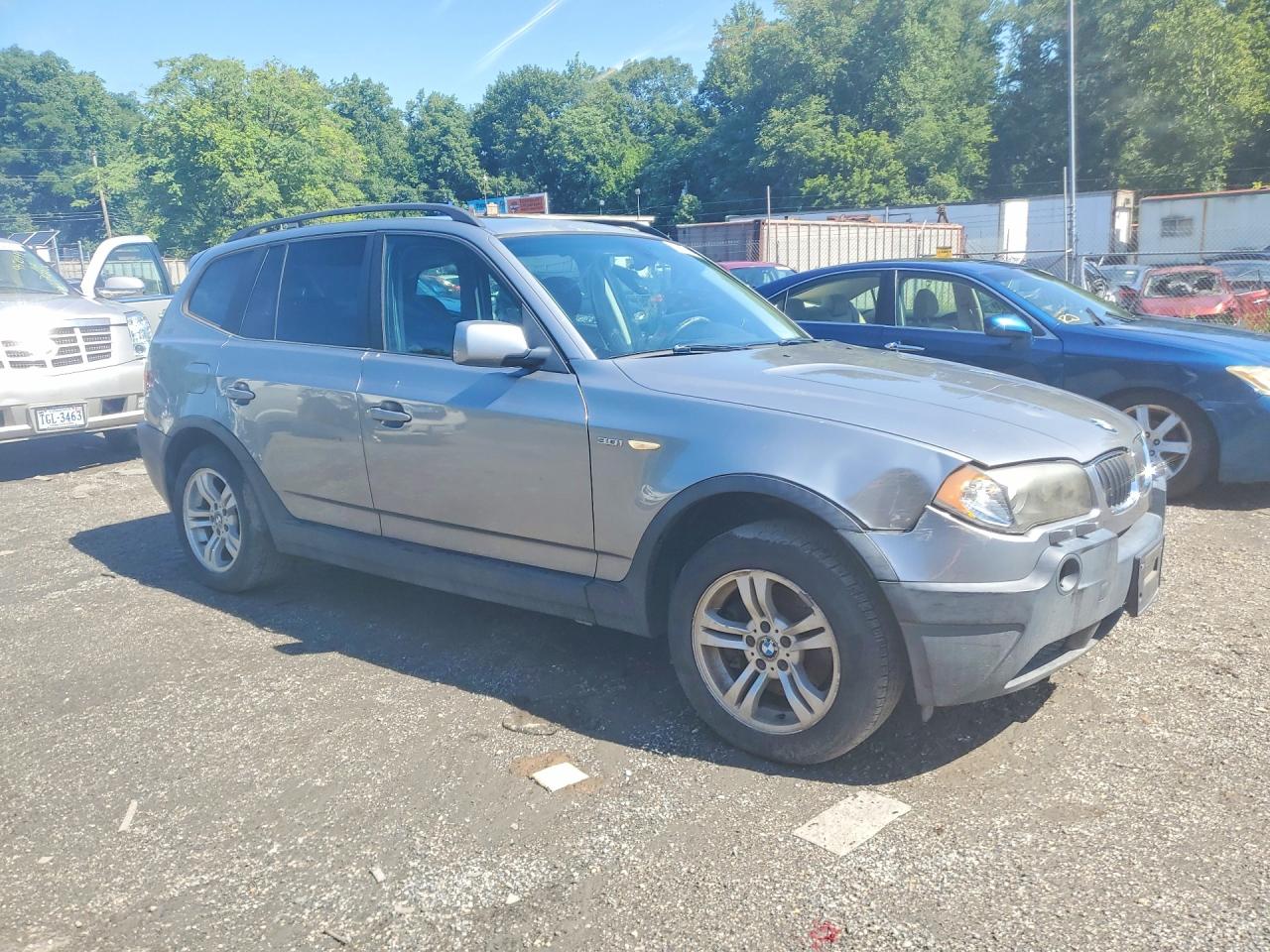 2005 Bmw X3 3.0i Gray vin: WBXPA93405WD19553