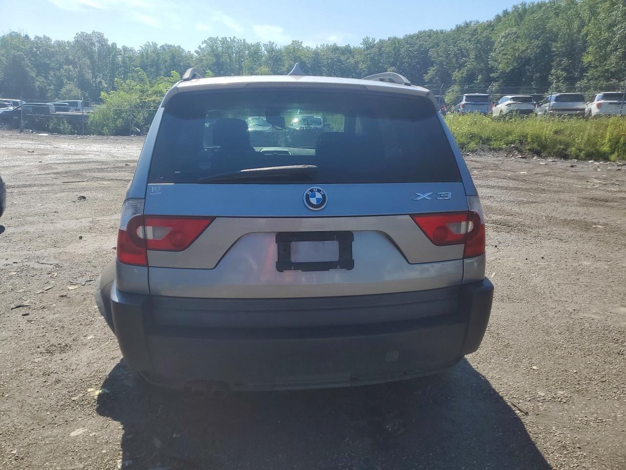 2005 Bmw X3 3.0i Gray vin: WBXPA93405WD19553