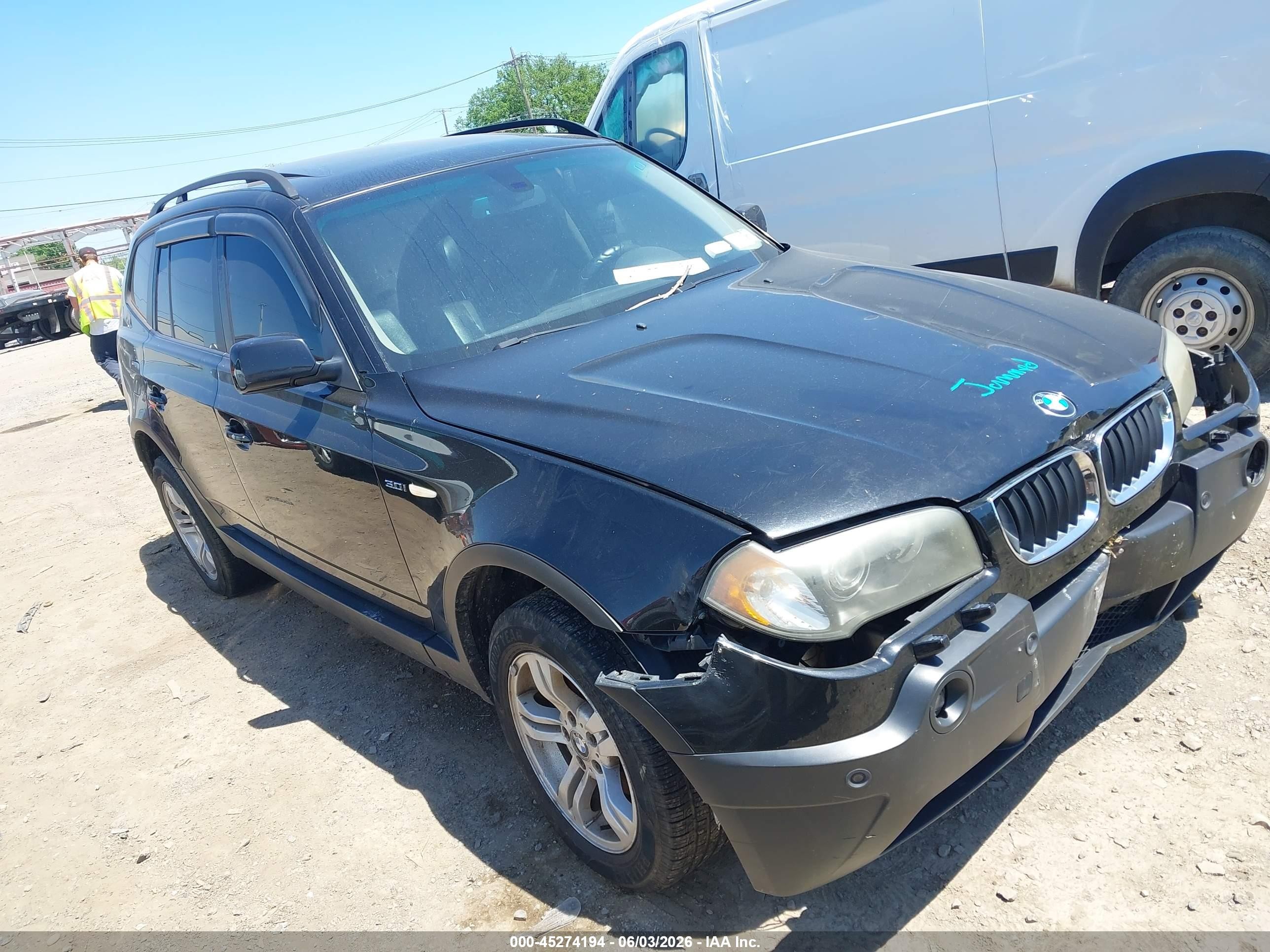 2005 Bmw X3 3.0i Black vin: WBXPA93405WD24557