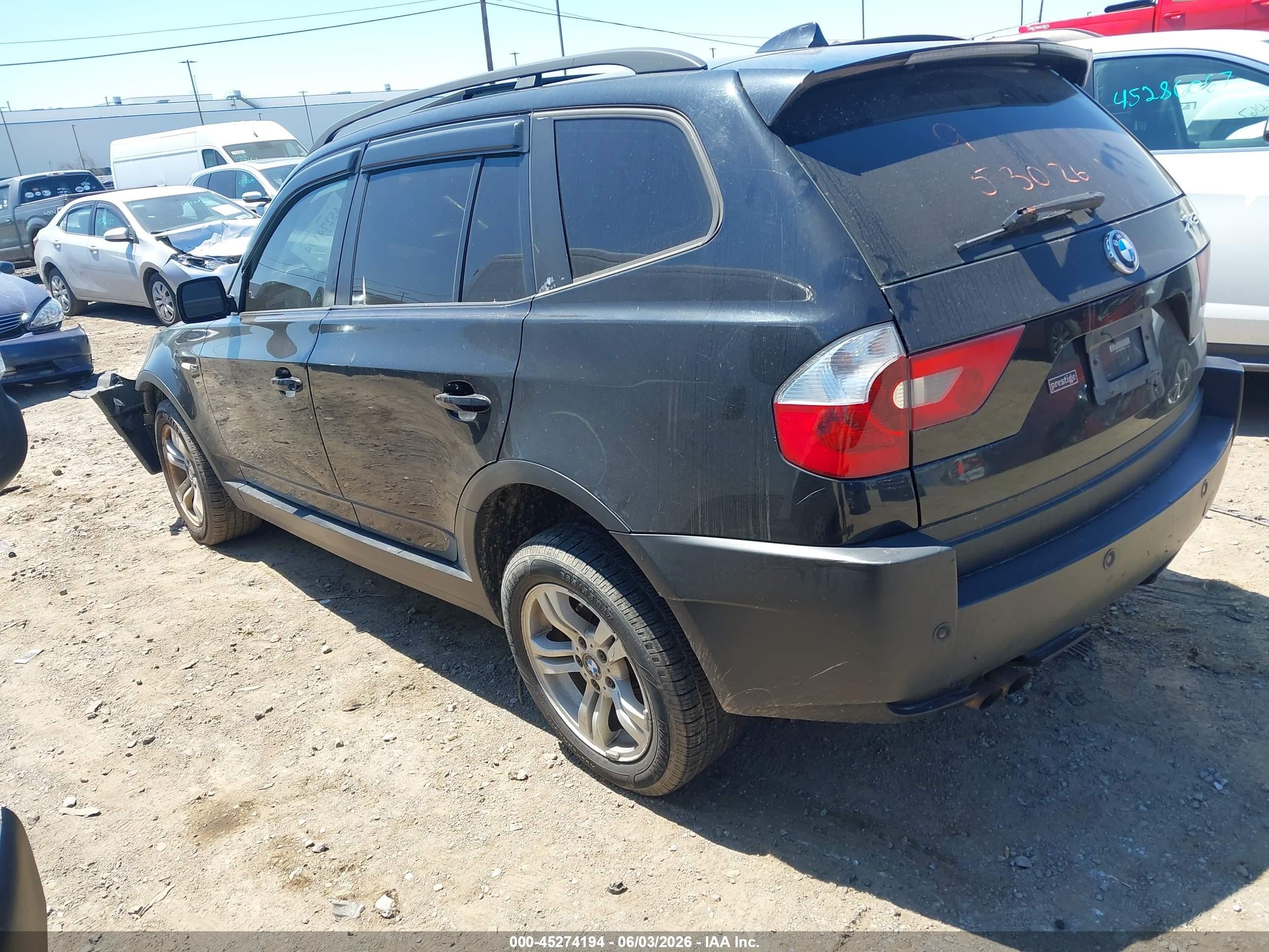2005 Bmw X3 3.0i Black vin: WBXPA93405WD24557